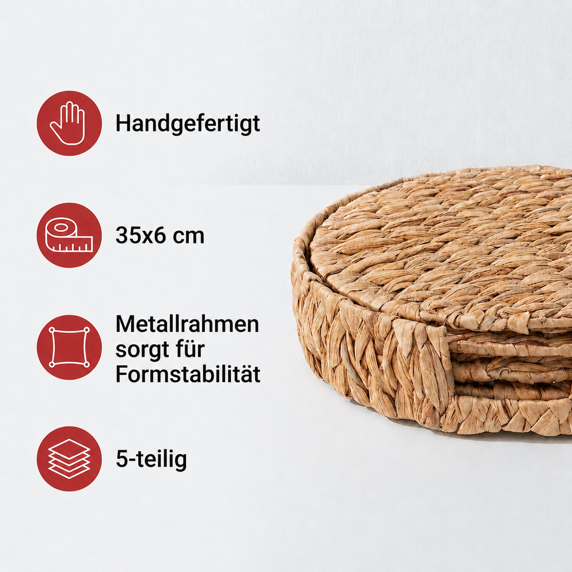 Acheter Sets de tables " jacinthe d'eau", 5pcs.  dans la boutique en ligne de Frank Flechtwaren pour Réception plein air