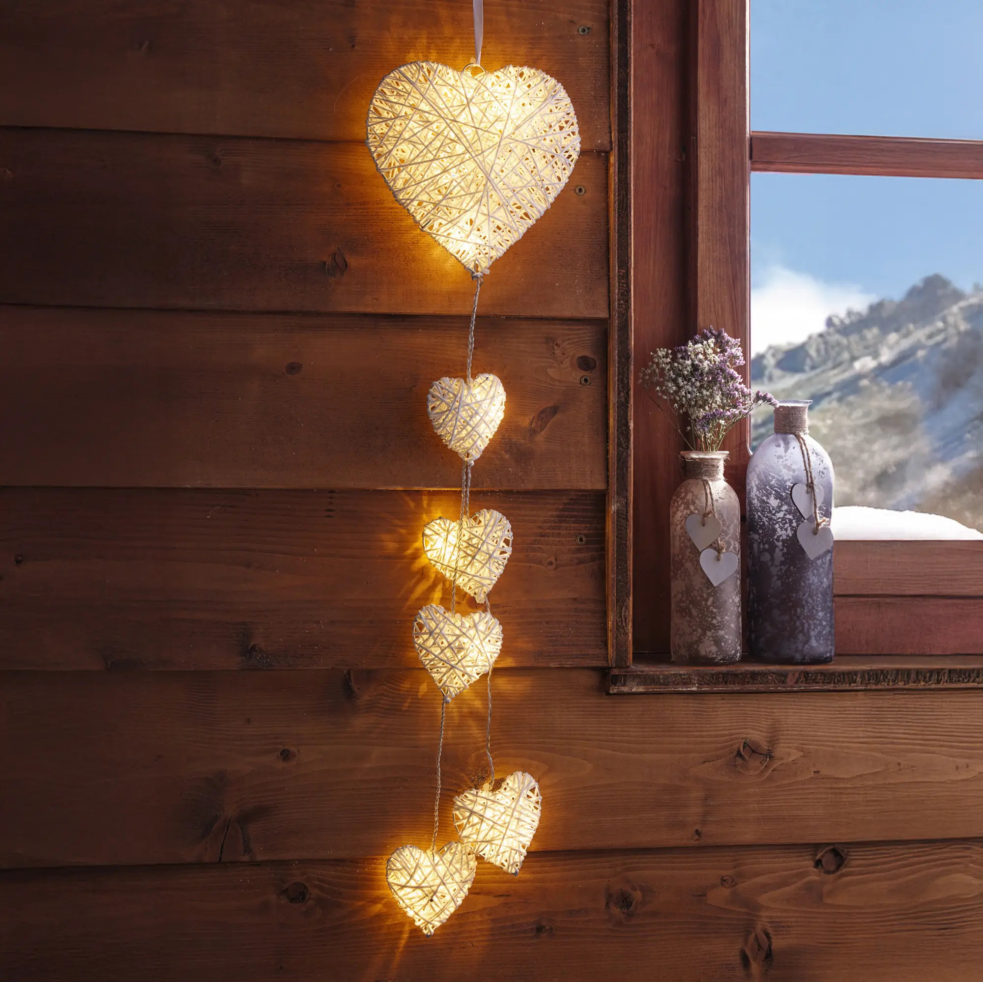 Acheter Suspension LED "cœur"  dans la boutique en ligne de Frank Flechtwaren