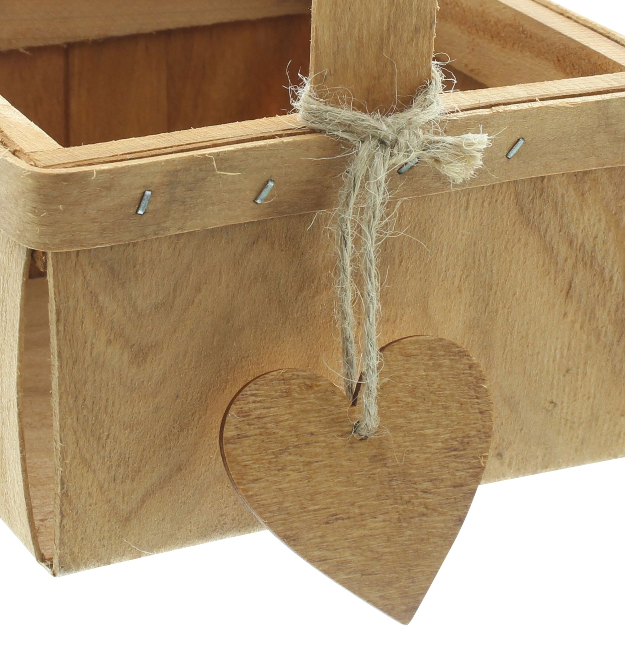 Acheter Panier à anses "petit coeur", PM  dans la boutique en ligne de Frank Flechtwaren pour Corbeilles en osier