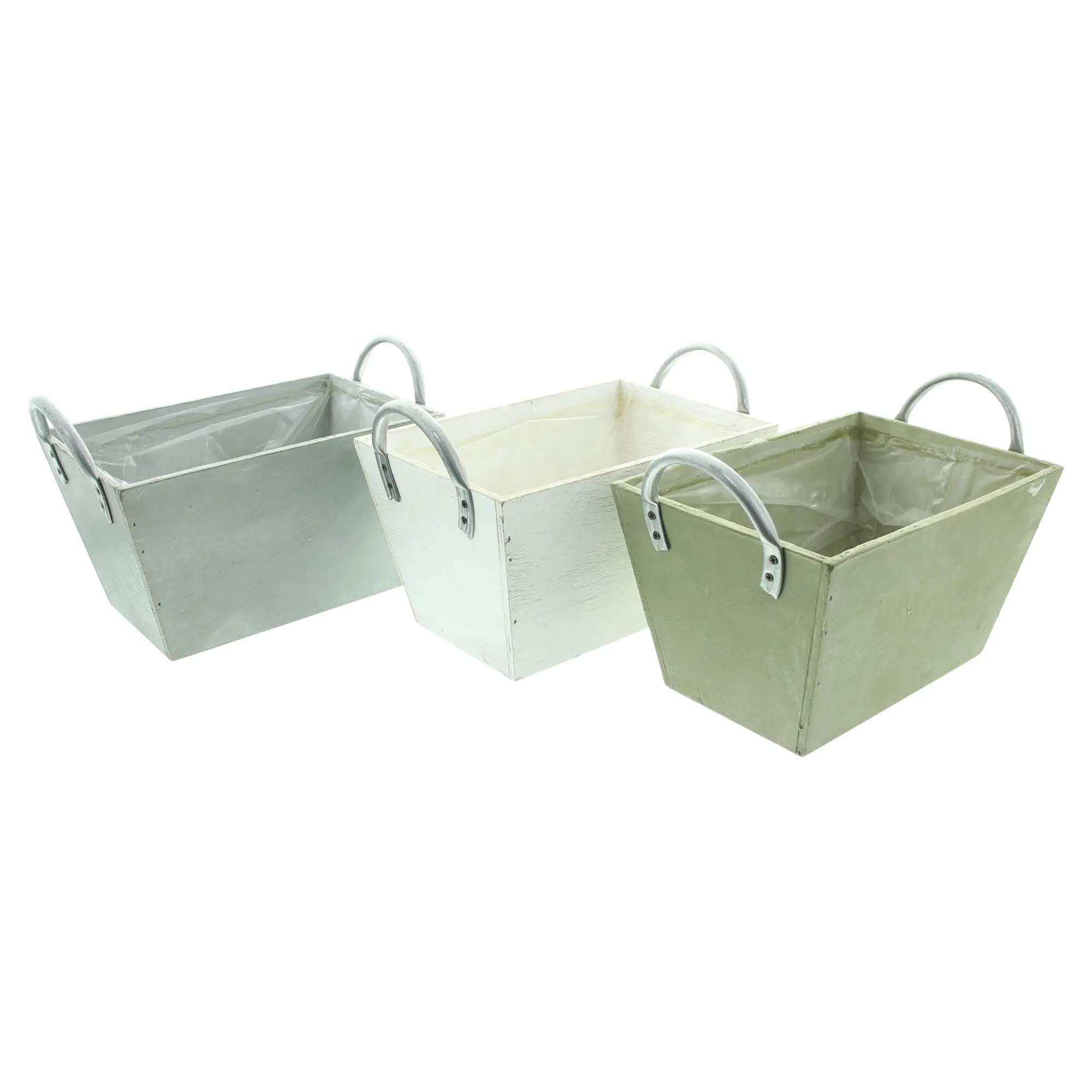 Acheter Lot de 3 jardinières "Flowers &amp; Plants"  dans la boutique en ligne de Frank Flechtwaren pour Pots de fleurs