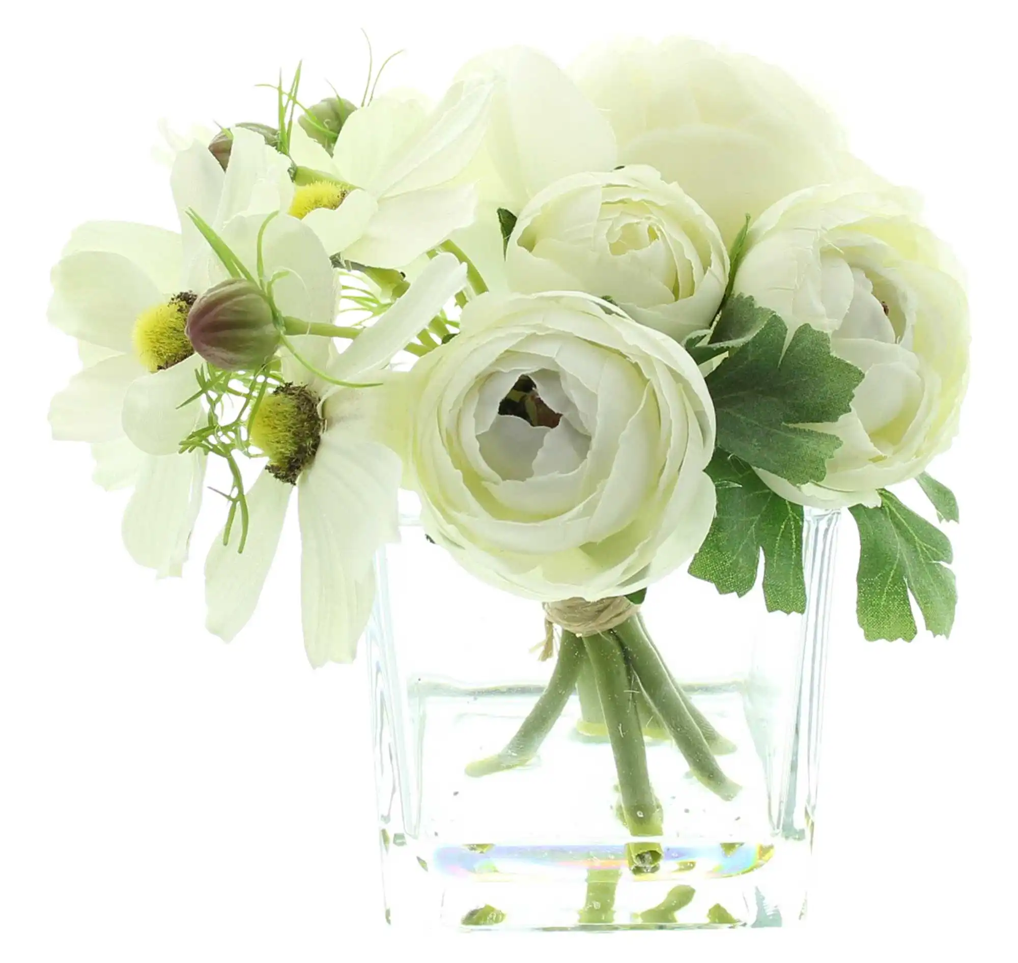 Acheter Vase décoratif "fleurs blanches"  dans la boutique en ligne de Frank Flechtwaren pour Pâques