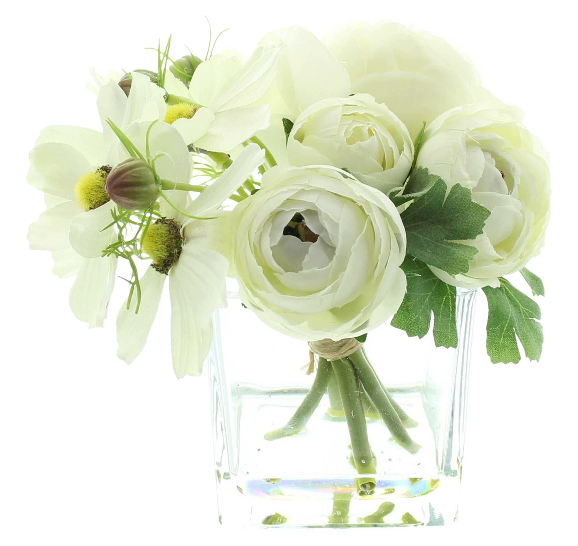 Acheter Vase décoratif "fleurs blanches"  dans la boutique en ligne de Frank Flechtwaren pour Pâques