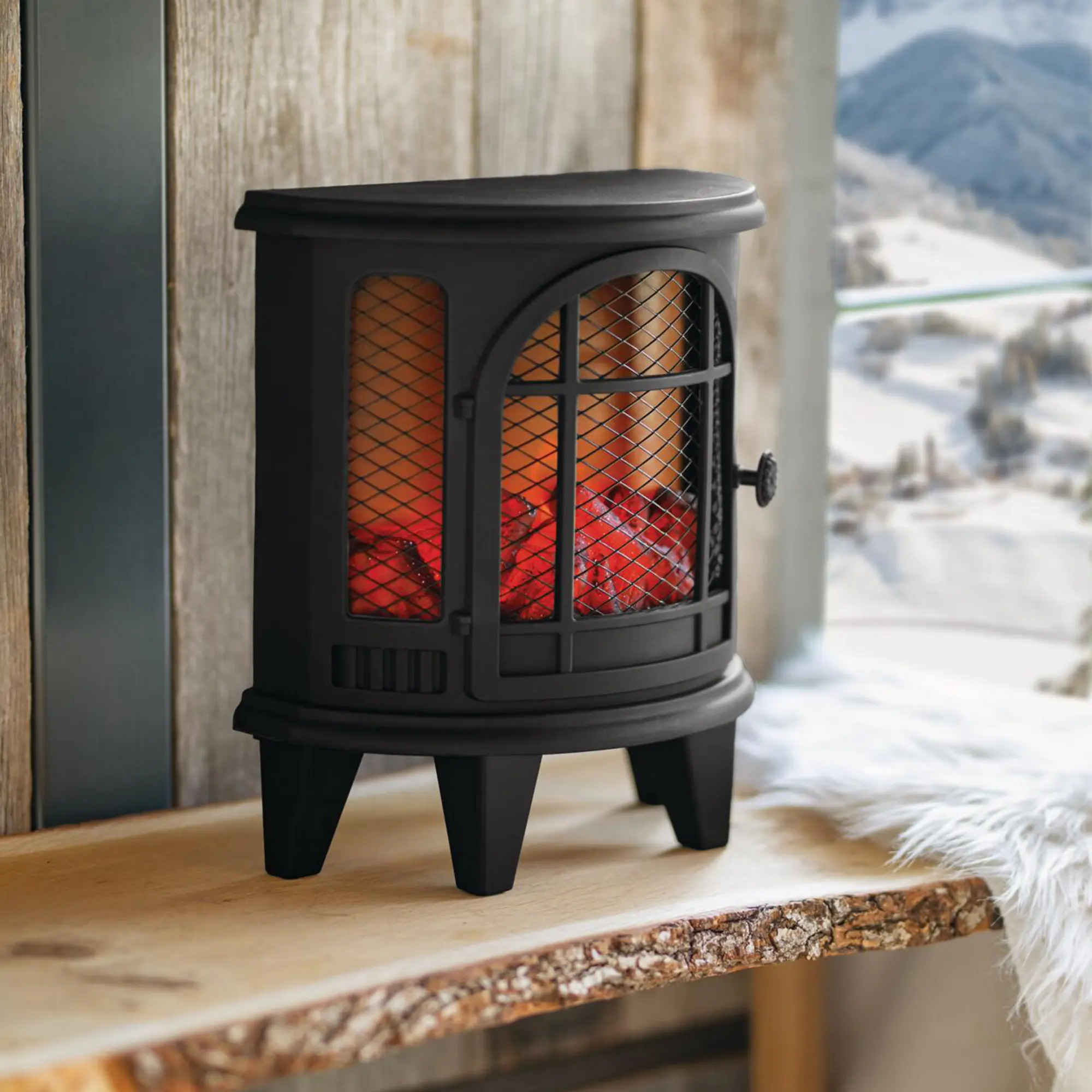 Acheter Poêle à bois LED « Effet flamme »  dans la boutique en ligne de Frank Flechtwaren