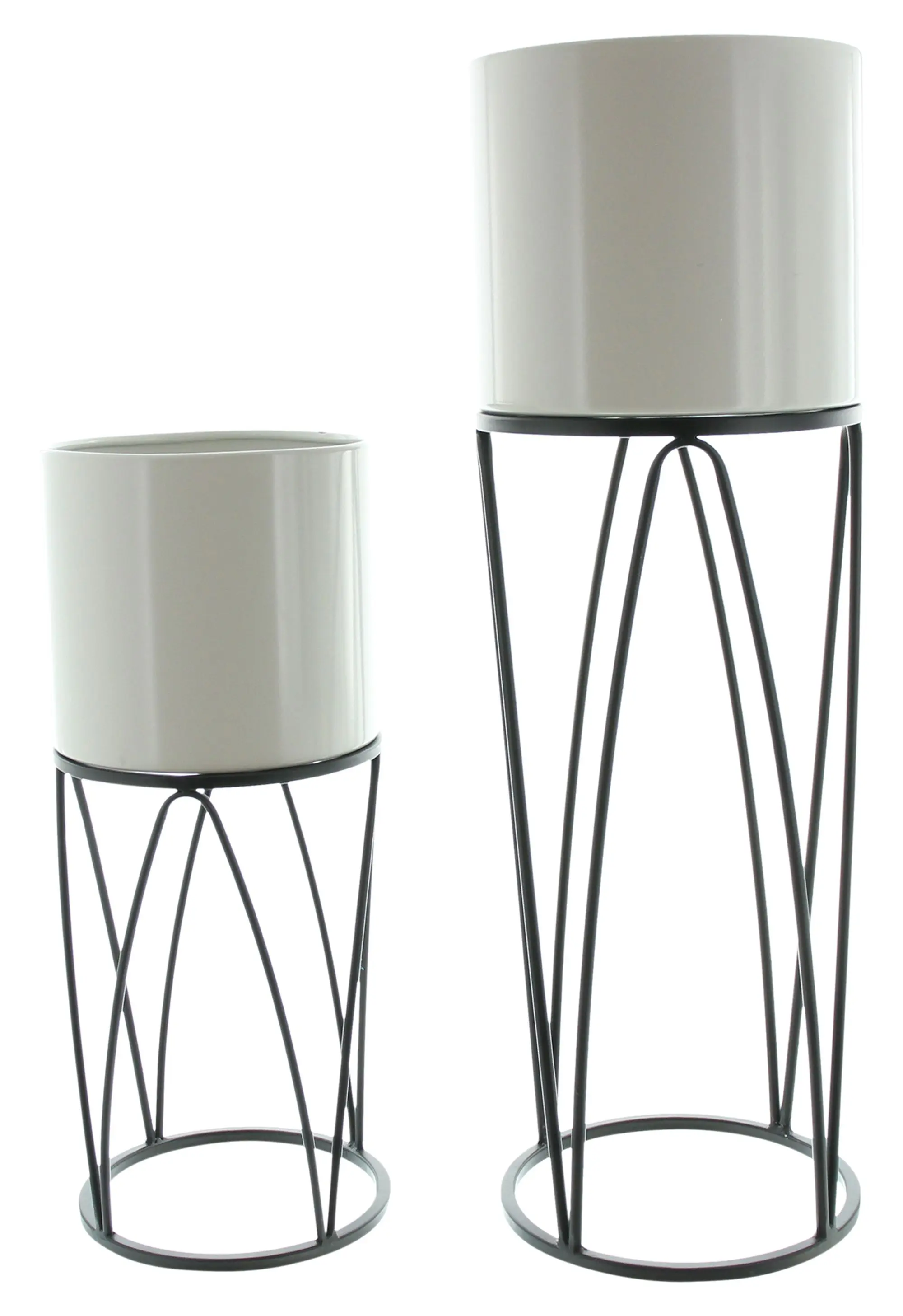 Acheter Lot de 2 cache-pots "rétro"  dans la boutique en ligne de Frank Flechtwaren pour Jardinières