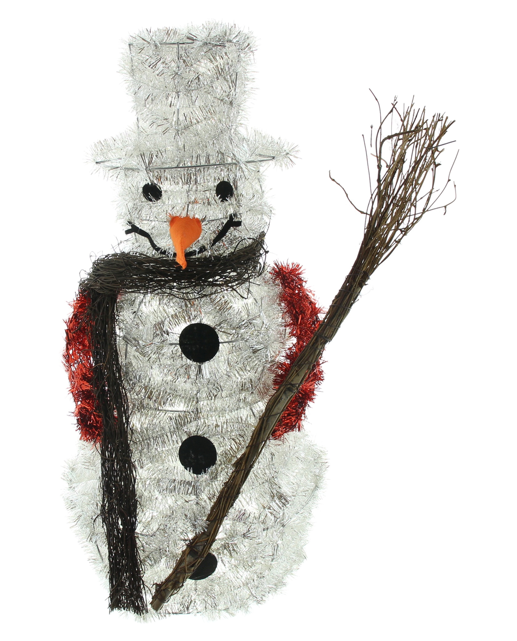 Acheter Bonhomme de neige LED "scintillement argenté"  dans la boutique en ligne de Frank Flechtwaren pour Pères Noël