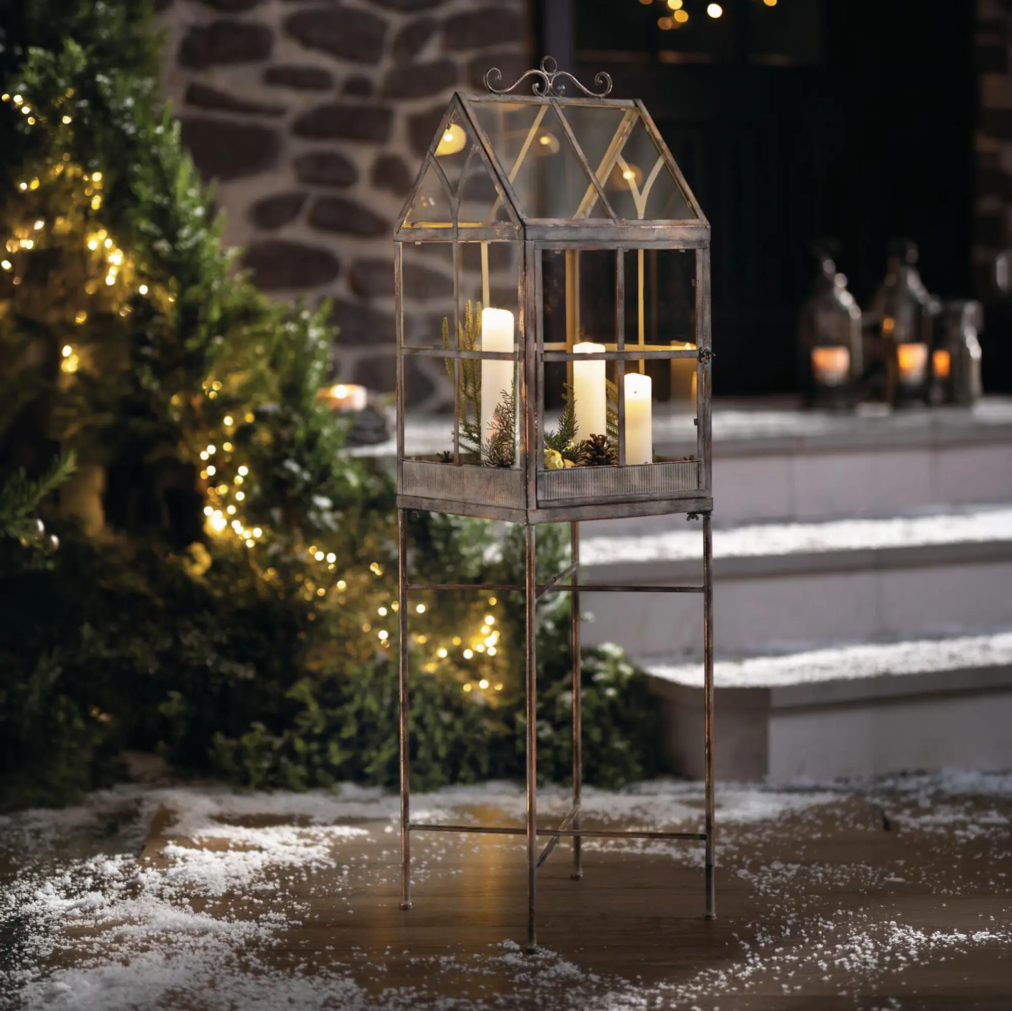 Acheter Serre décorative « Metallic Vintage » dans la boutique en ligne de Frank Flechtwaren