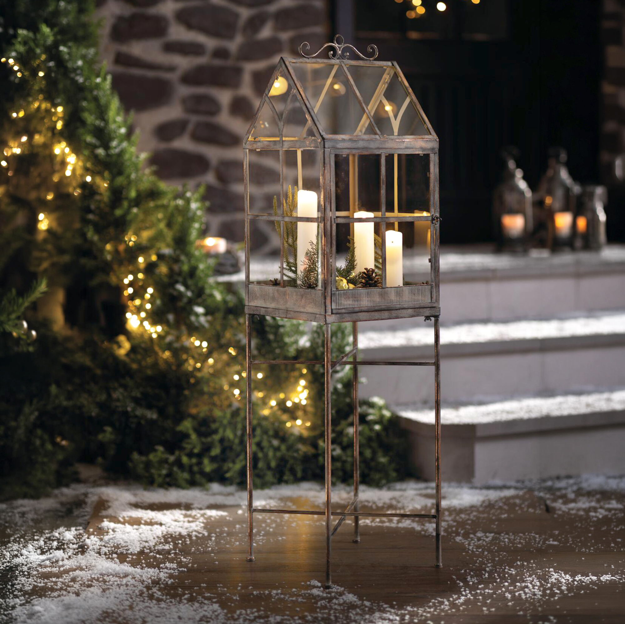Acheter Serre décorative « Metallic Vintage » dans la boutique en ligne de Frank Flechtwaren