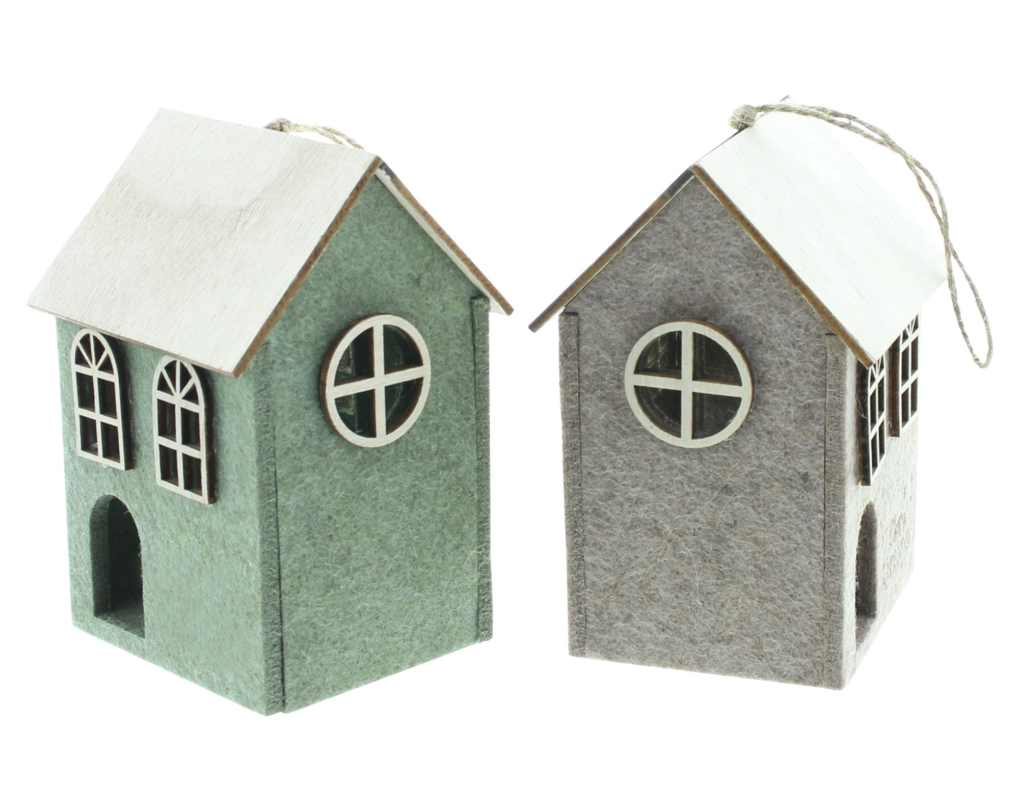 Acheter Lot de 2 suspensions LED "maison"  dans la boutique en ligne de Frank Flechtwaren pour Suspensions LED