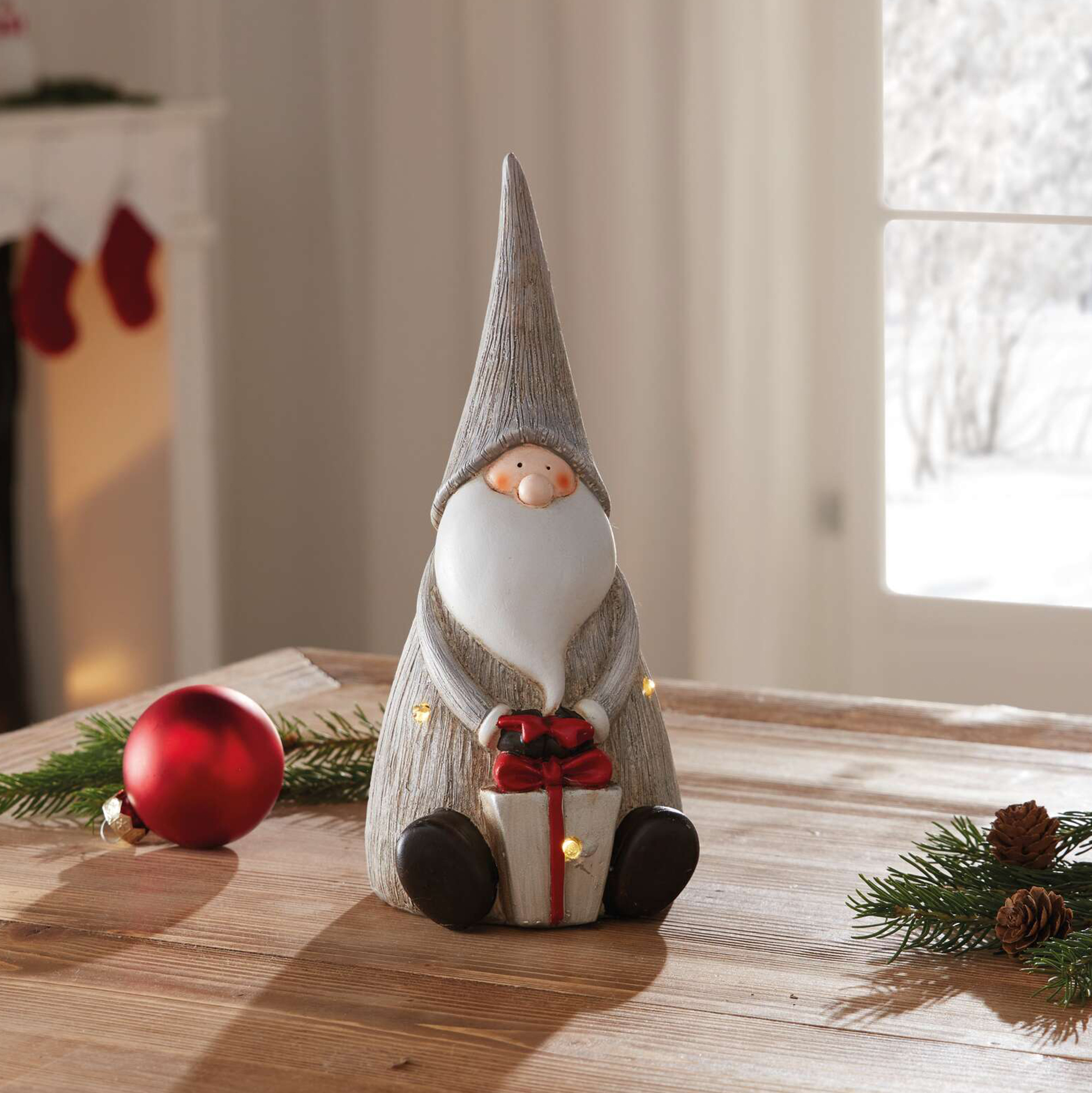 Acheter Lutin LED "cadeau"  dans la boutique en ligne de Frank Flechtwaren