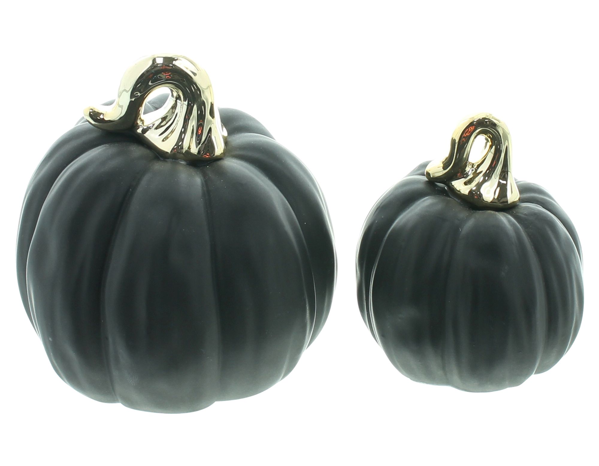 Acheter Lot de 2 citrouilles "Black"  dans la boutique en ligne de Frank Flechtwaren pour Citrouilles