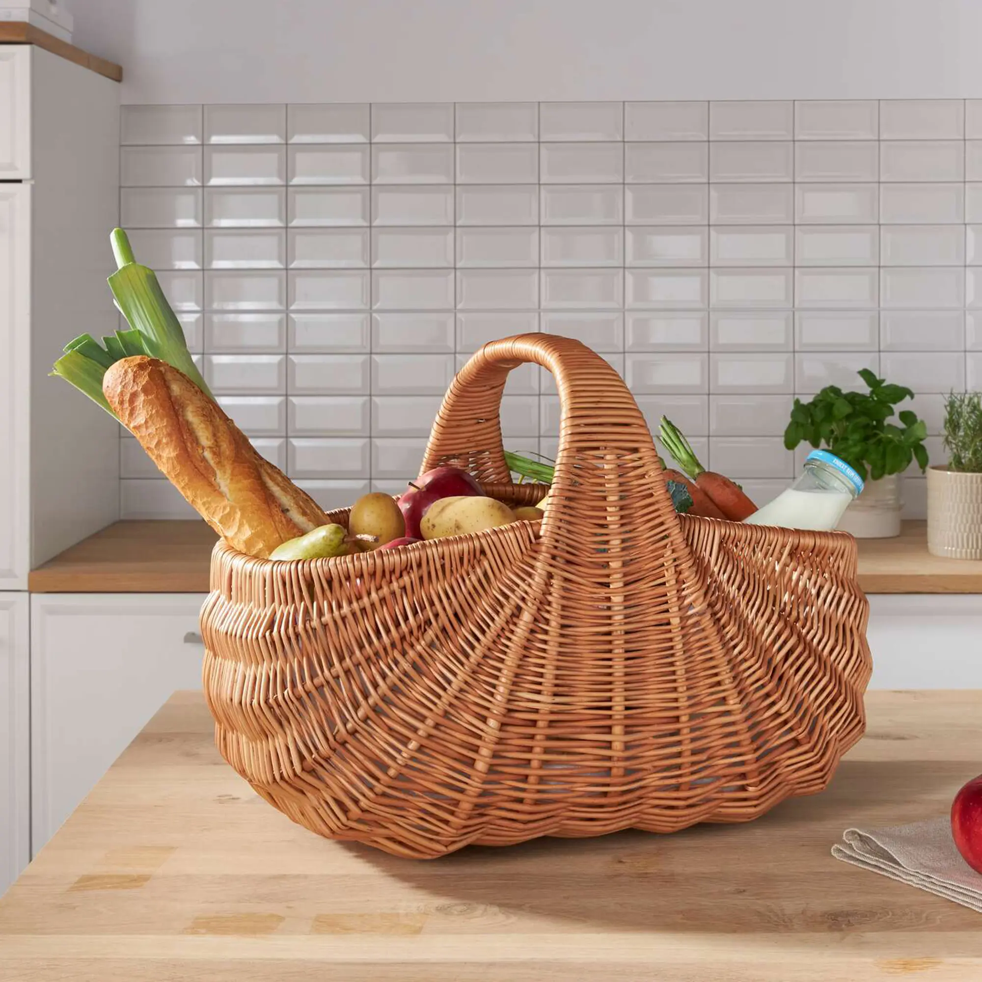 Acheter Panier à courses "coquille" dans la boutique en ligne de Frank Flechtwaren pour Cuisine Acheter Panier à courses "coquille" dans la boutique en ligne de Frank Flechtwaren pour Cuisine