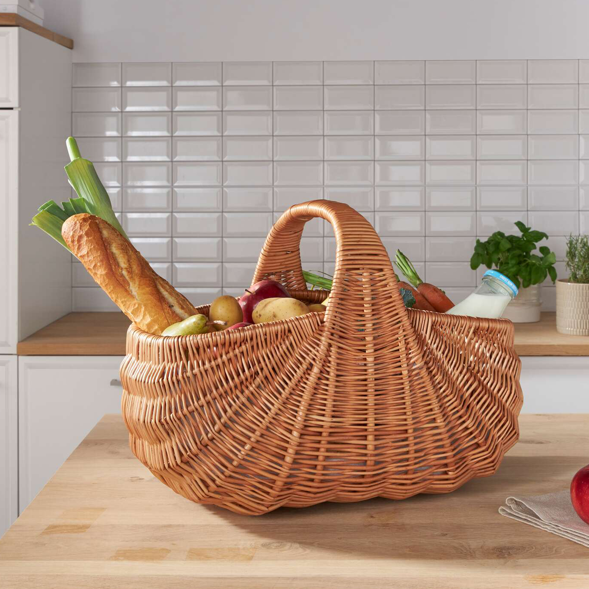 Acheter Panier à courses "coquille" dans la boutique en ligne de Frank Flechtwaren pour Cuisine Acheter Panier à courses "coquille" dans la boutique en ligne de Frank Flechtwaren pour Cuisine