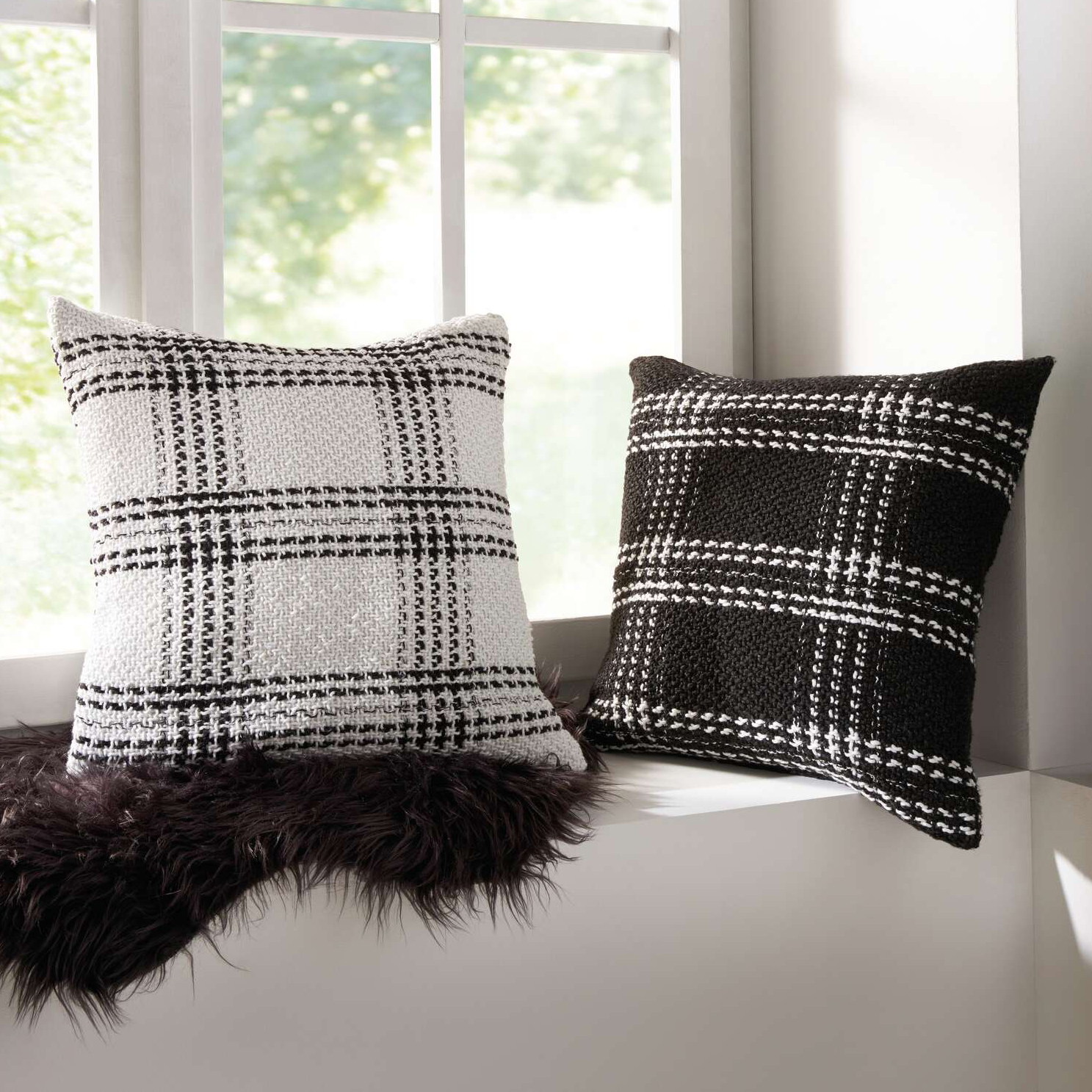 Acheter Lot de 2 housse de coussins "tricot moderne"  dans la boutique en ligne de Frank Flechtwaren