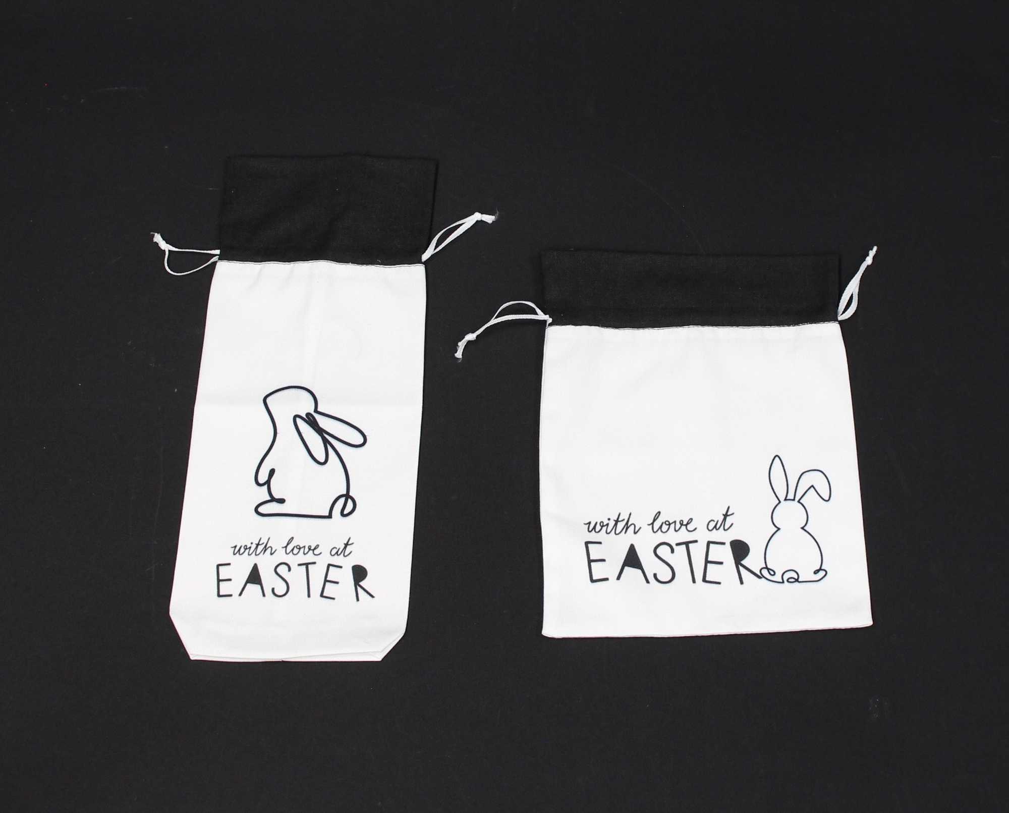 Acheter Lot de 2 petits sacs cadeaux "Lovely Easter"  dans la boutique en ligne de Frank Flechtwaren pour Pâques