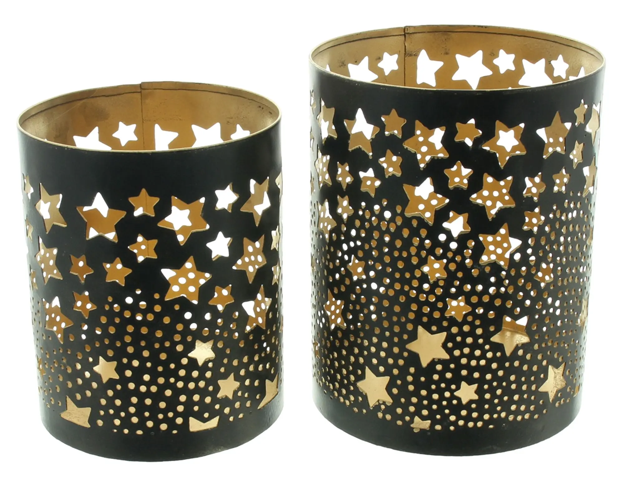 Acheter Photophore « Pluie d'étoiles », lot de 2 dans la boutique en ligne de Frank Flechtwaren pour Noël