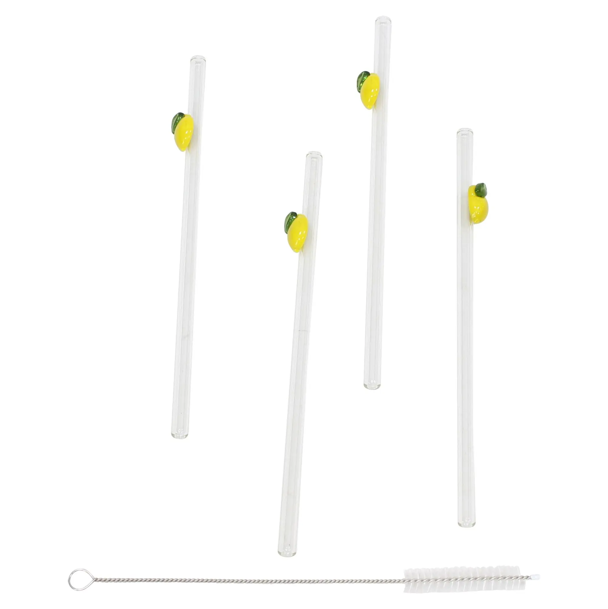 Acheter Pailles « Citron », lot de 4  dans la boutique en ligne de Frank Flechtwaren pour Sorbet citron au