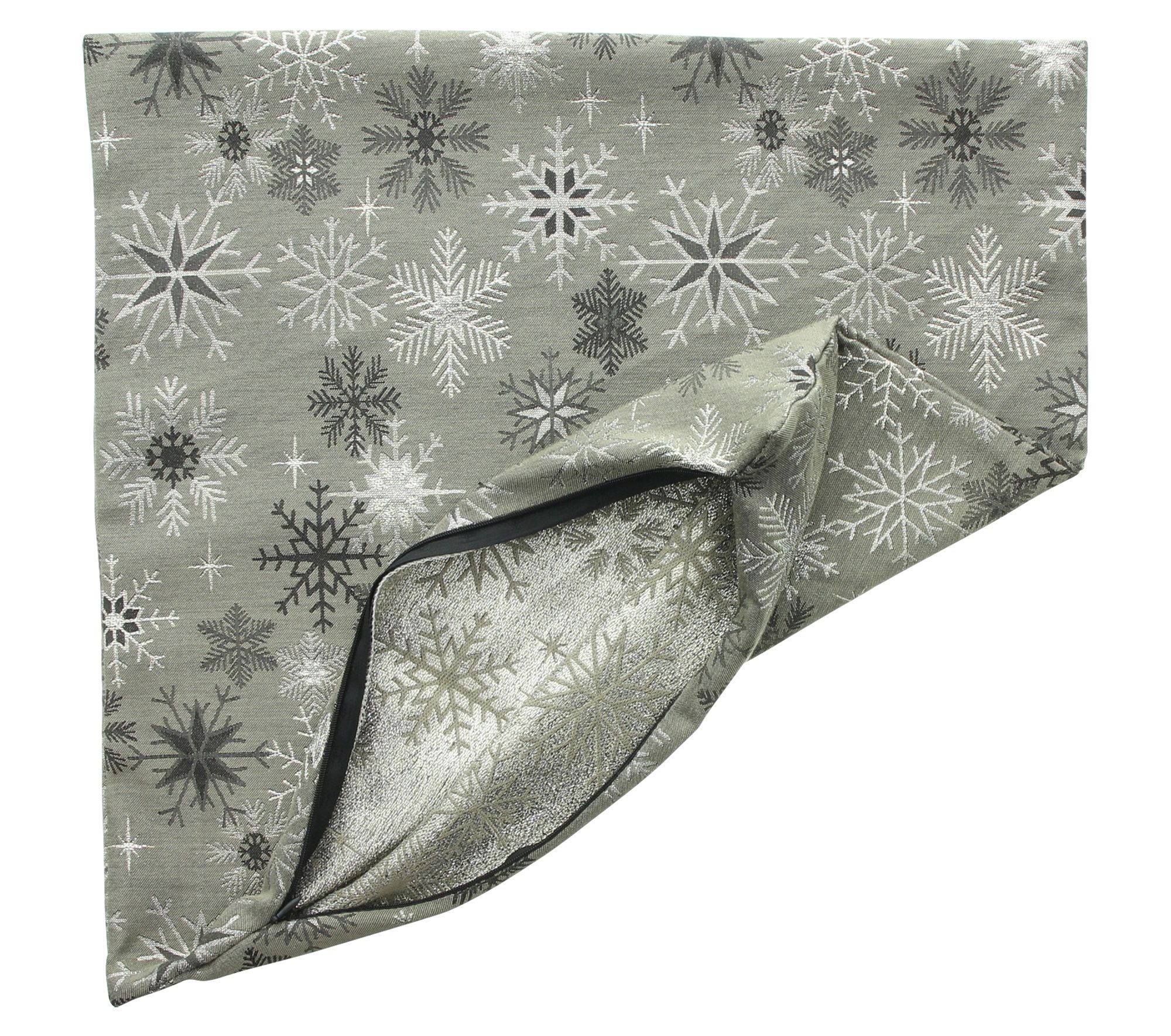Acheter Lot de 2 housses de coussin "Shiny Snowflakes"  dans la boutique en ligne de Frank Flechtwaren pour Coussins &amp; remplissages