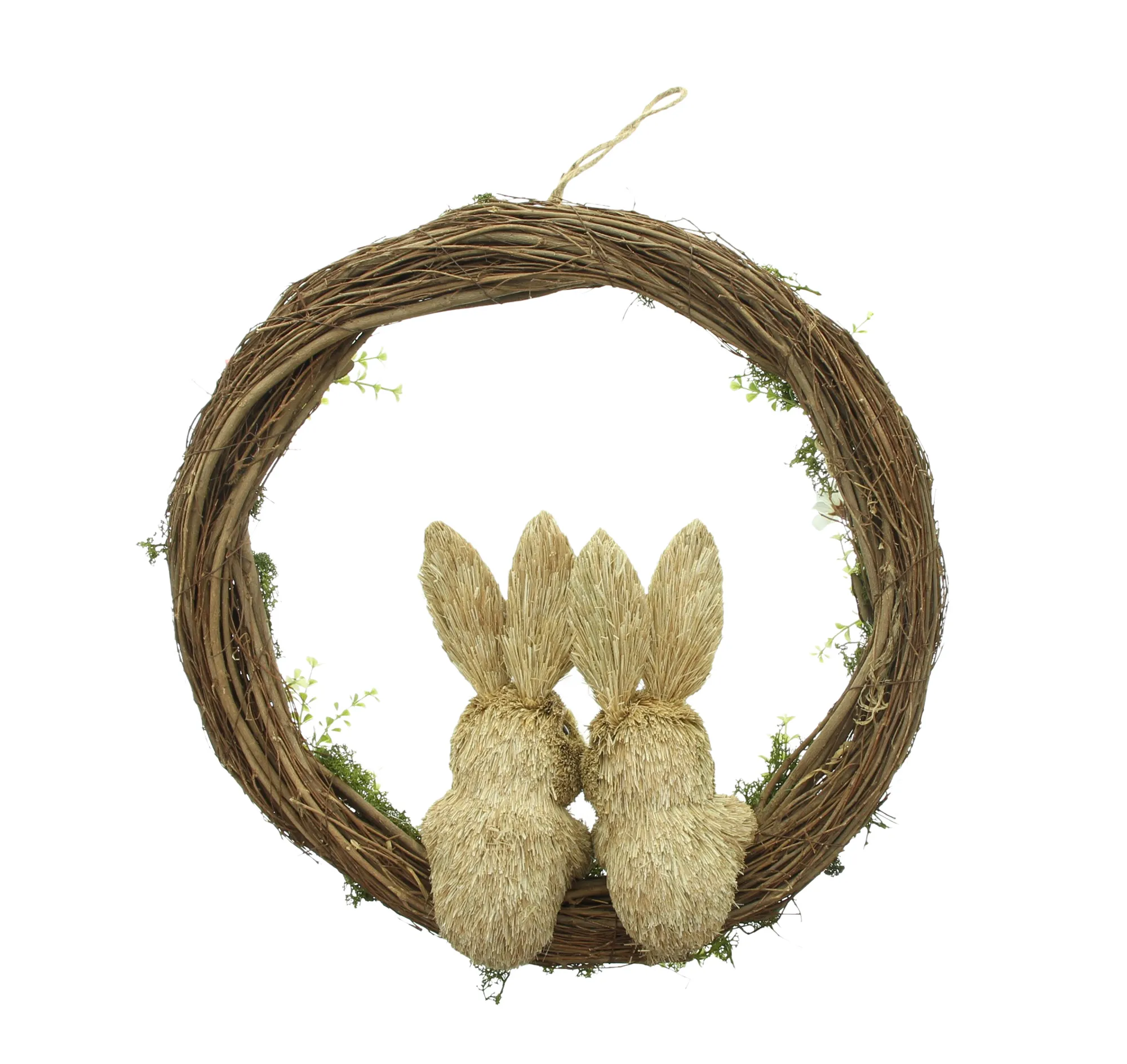 Acheter Couronne " couple de lapins"  dans la boutique en ligne de Frank Flechtwaren pour Pâques colorée