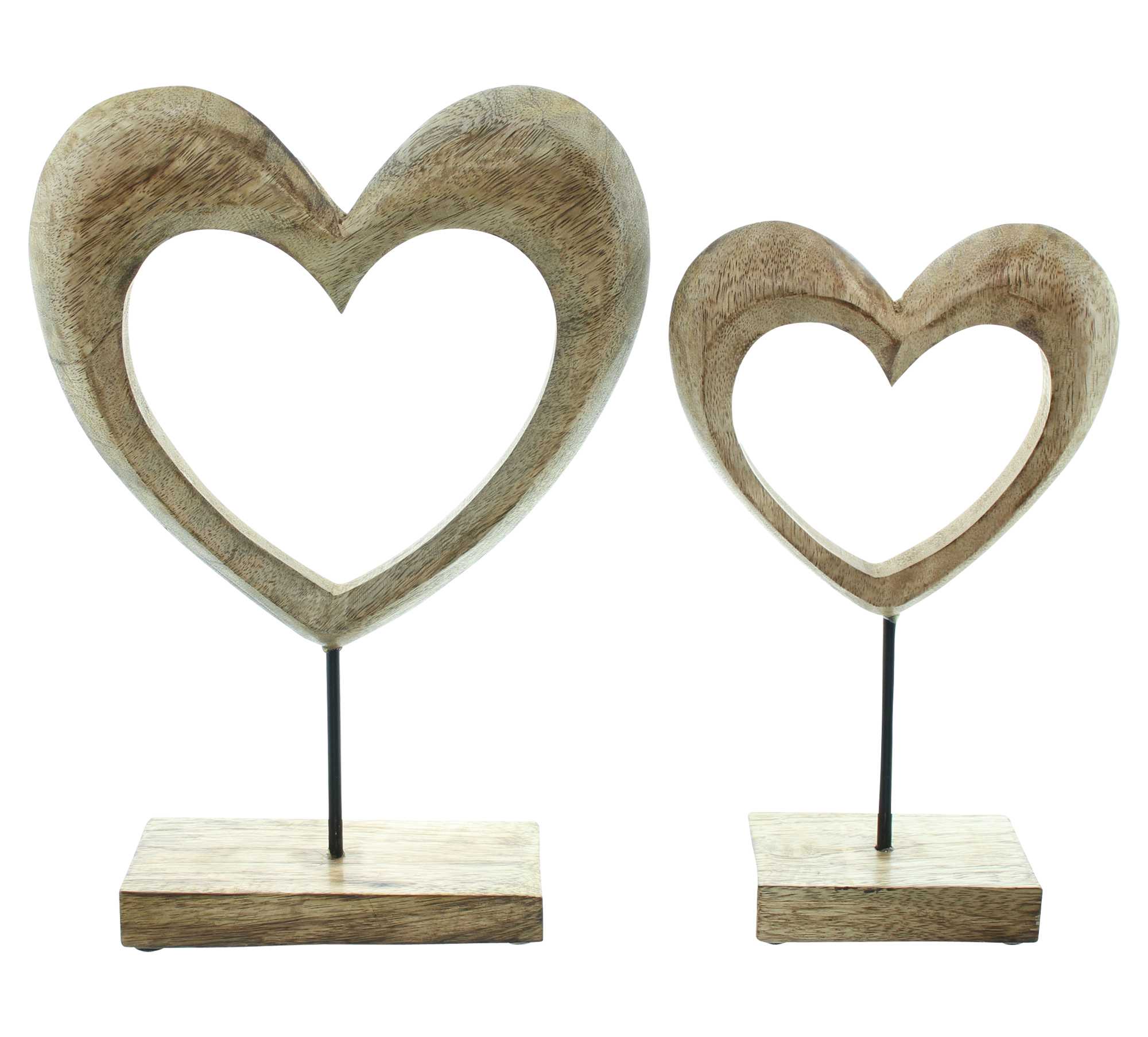 Acheter Lot de 2 décorations "coeur"  dans la boutique en ligne de Frank Flechtwaren pour Pâques