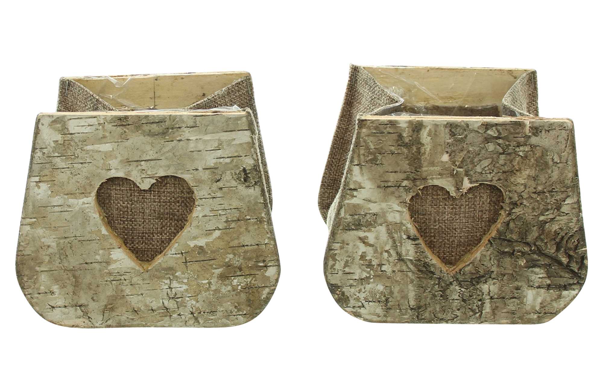 Acheter Lot de 2 sacs à plantes "coeur de bouleau"  dans la boutique en ligne de Frank Flechtwaren pour Pots de fleurs