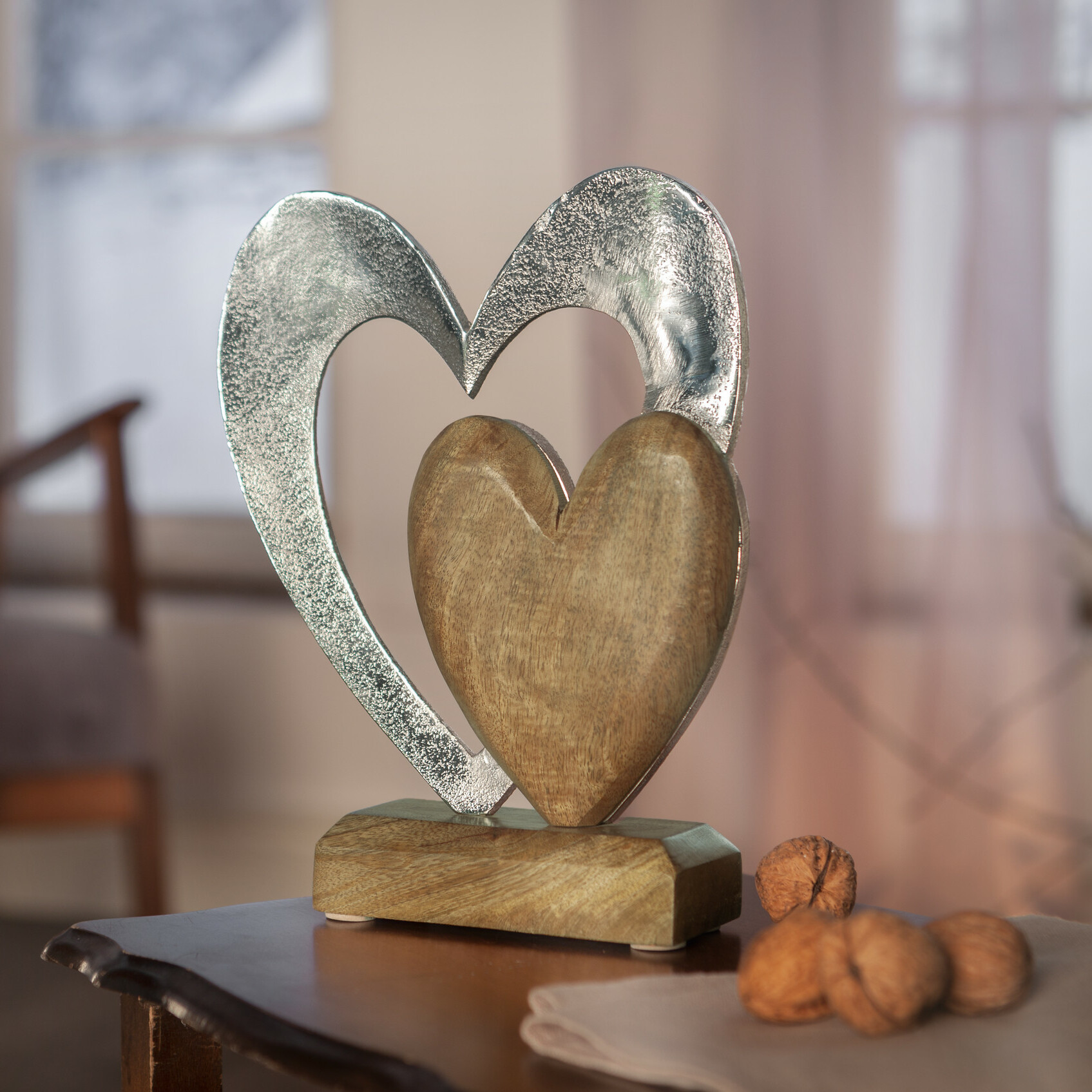 Acheter Décoration "cœur en cœur"  dans la boutique en ligne de Frank Flechtwaren