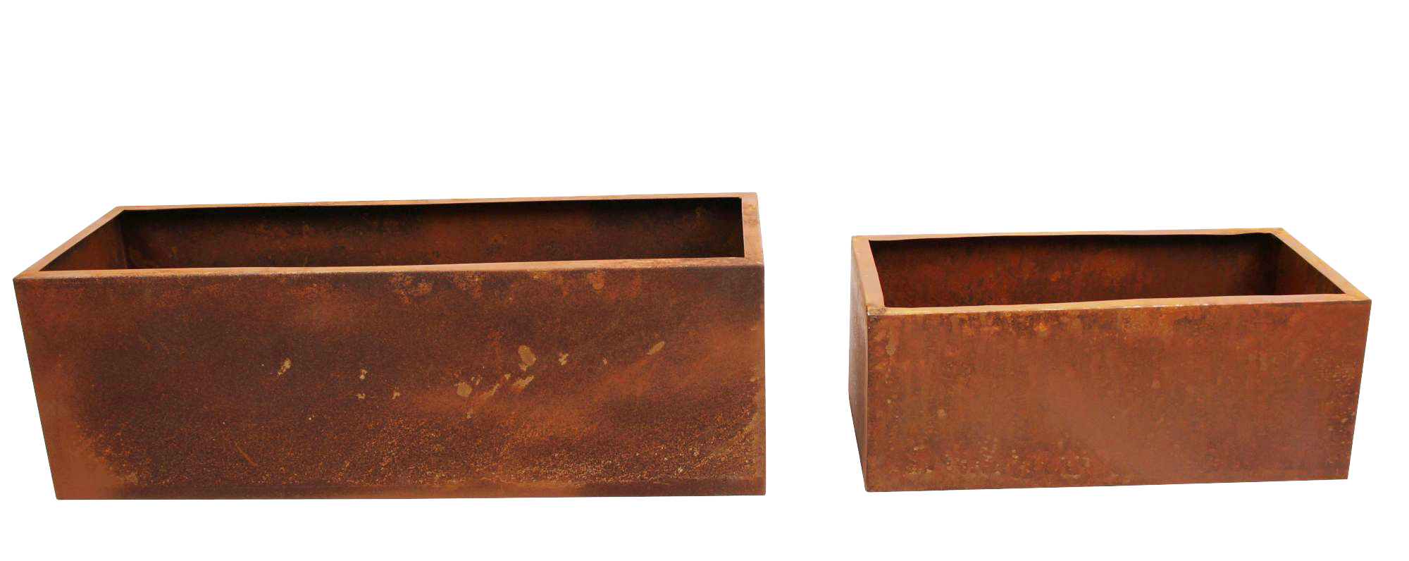 Acheter Lot de 2 jardinières "rouille"  dans la boutique en ligne de Frank Flechtwaren pour Pots de fleurs