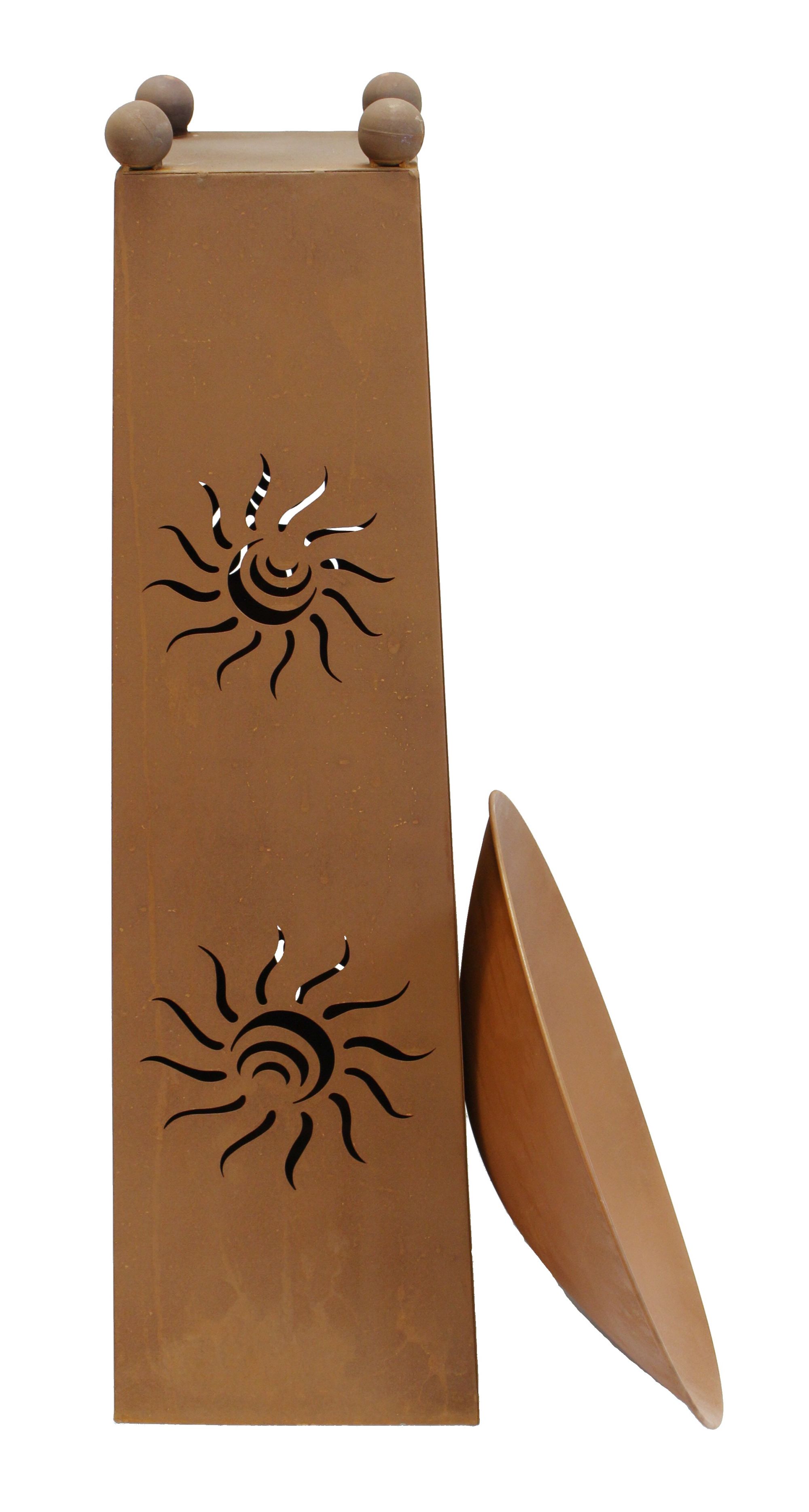 Acheter Colonne décorative "soleil", 2 pcs. dans la boutique en ligne de Frank Flechtwaren pour Braséros Acheter Colonne décorative "soleil", 2 pcs. dans la boutique en ligne de Frank Flechtwaren pour Braséros
