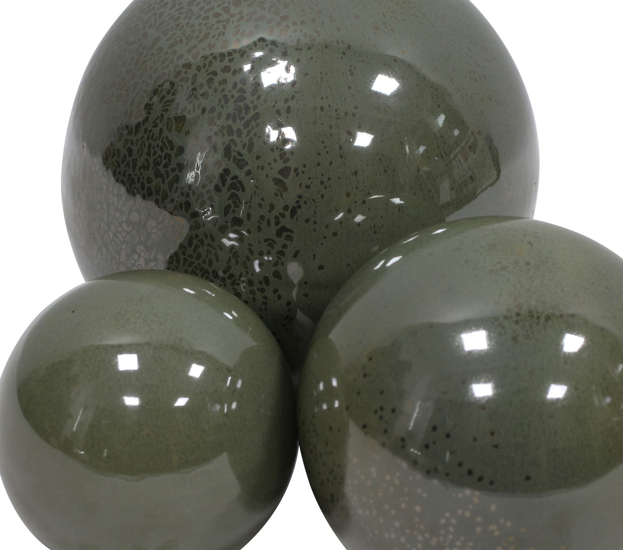 Acheter Lot de 3 boules décoratives "Jardin d'oliviers"  dans la boutique en ligne de Frank Flechtwaren pour Boules décoratives