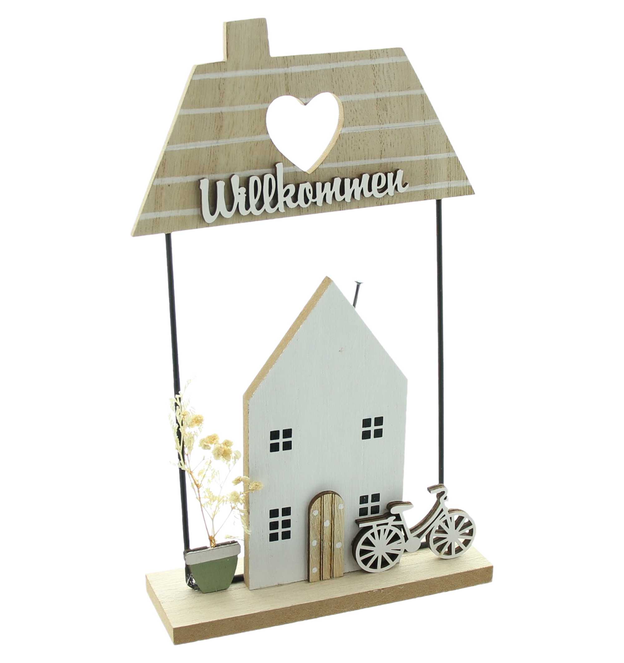 Acheter Maison "Willkommen"  dans la boutique en ligne de Frank Flechtwaren pour Pâques