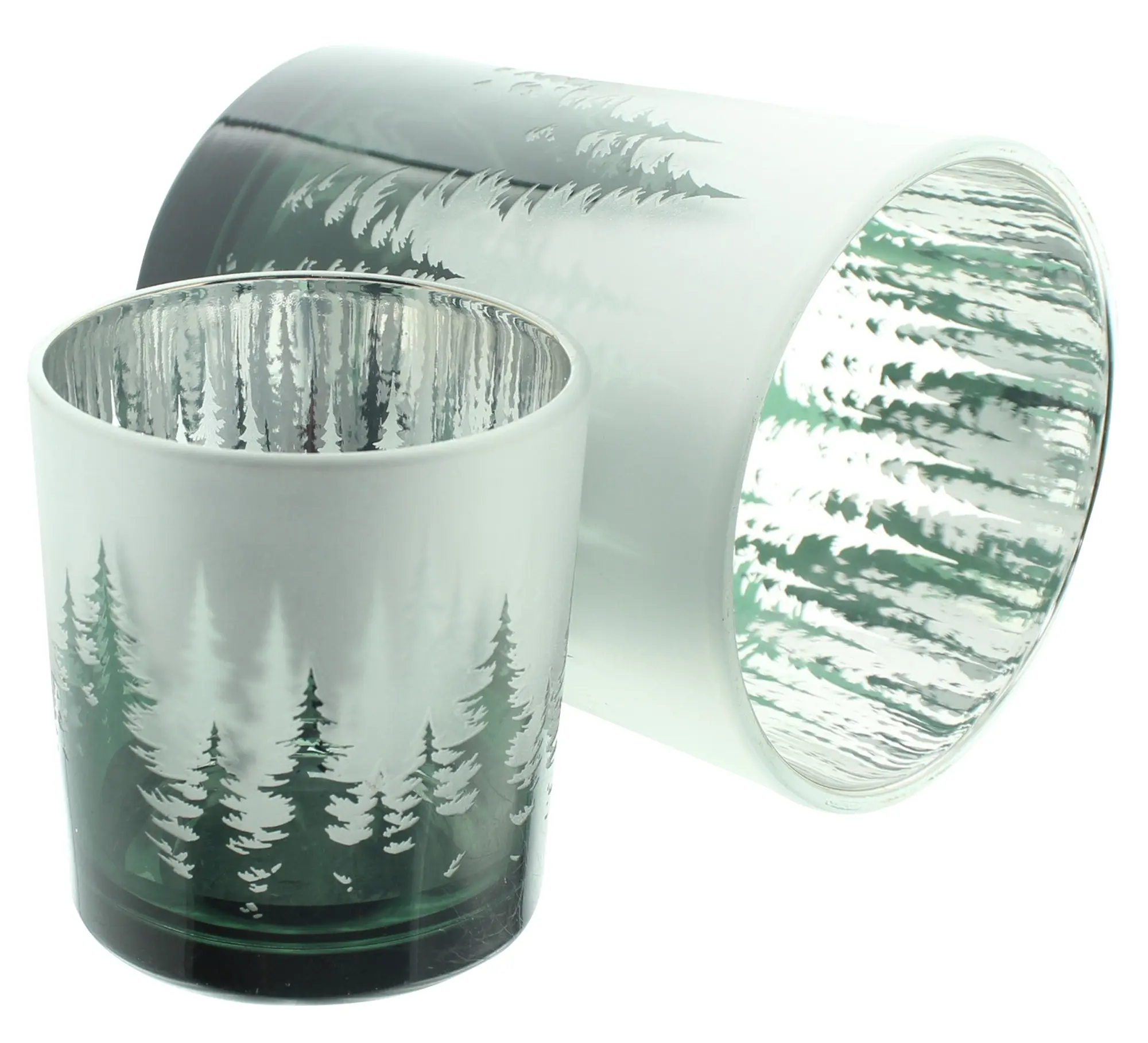 Acheter Lot de 2 photophores "forêt"  dans la boutique en ligne de Frank Flechtwaren pour Lanternes