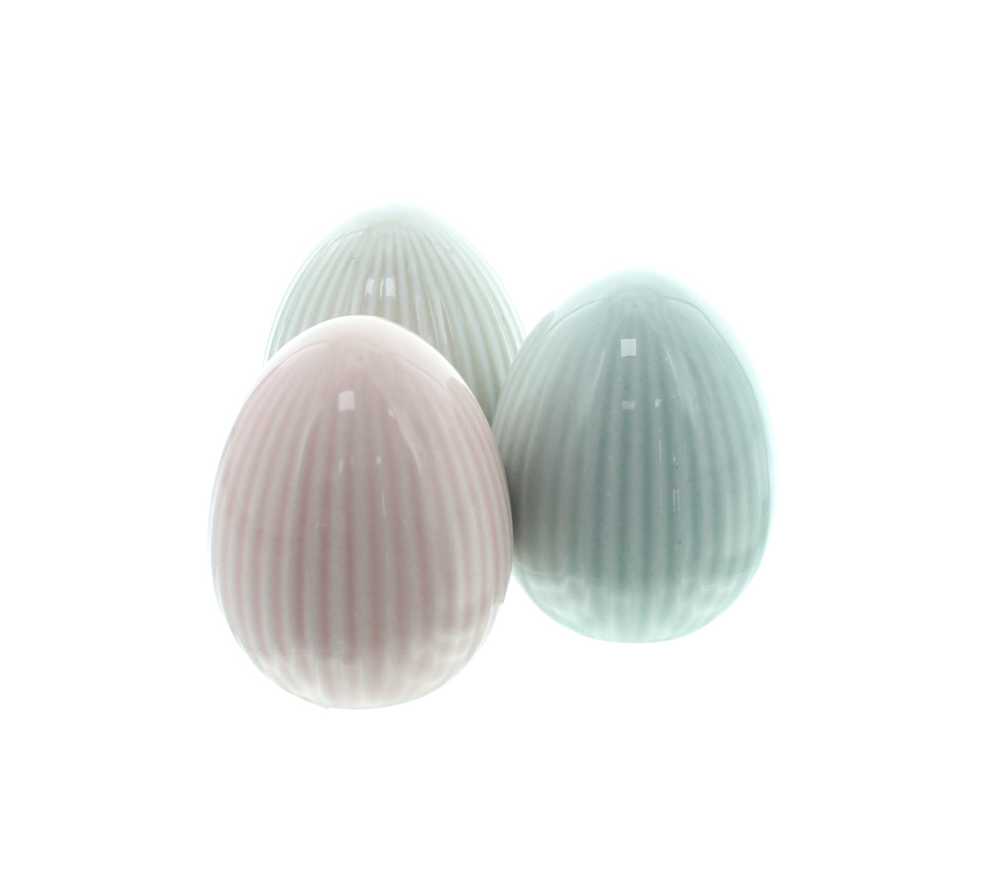 Acheter Lot de 3 oeufs de pâques "structure"  dans la boutique en ligne de Frank Flechtwaren pour Pâques colorée