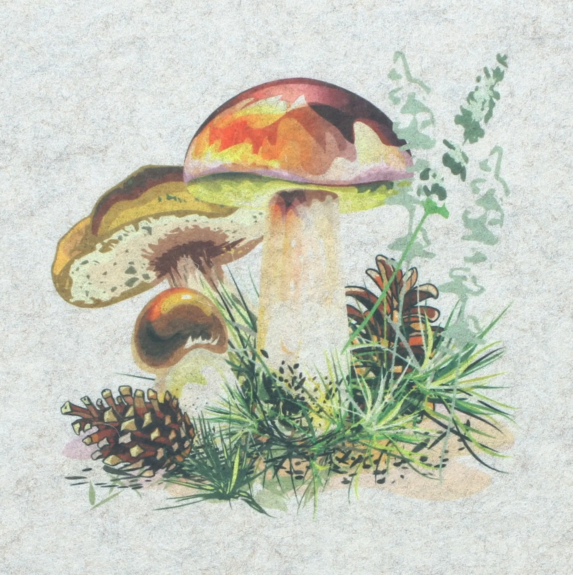 Acheter Lot de 2 sets de table "champignons des bois"  dans la boutique en ligne de Frank Flechtwaren pour Figurines décoratives