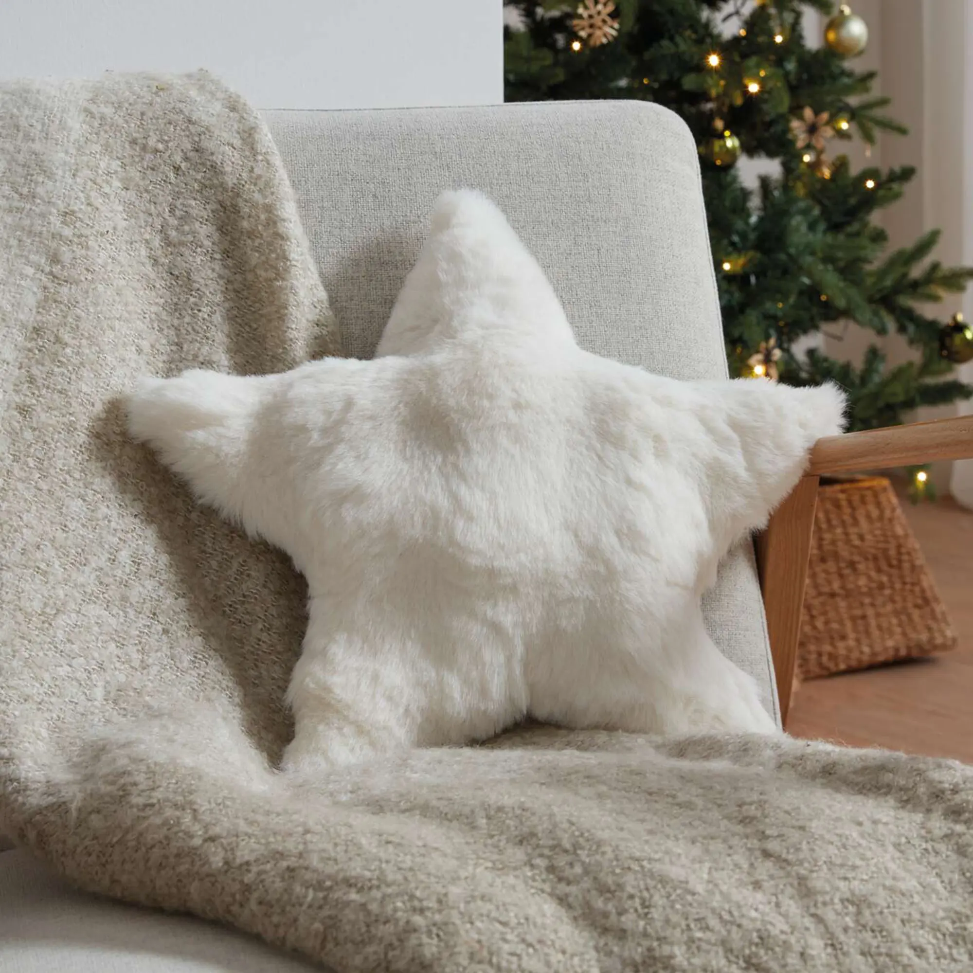 Acheter Coussin décoratif "étoile douillette"  dans la boutique en ligne de Frank Flechtwaren