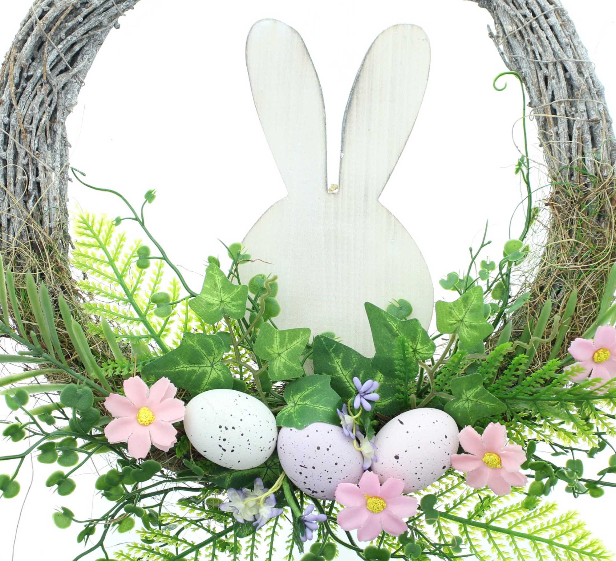 Acheter Couronne "lapin en bois"  dans la boutique en ligne de Frank Flechtwaren pour Pâques