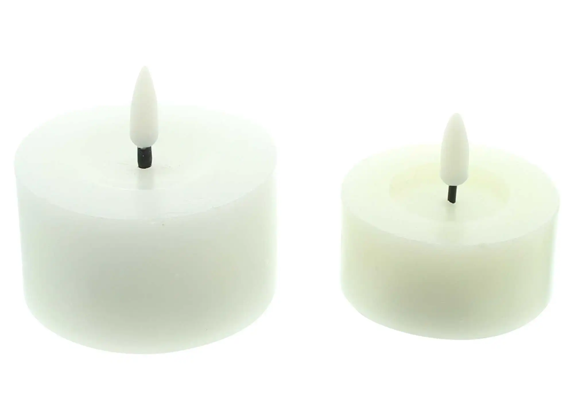 Acheter Lot de 2 bougies LED "White"  dans la boutique en ligne de Frank Flechtwaren