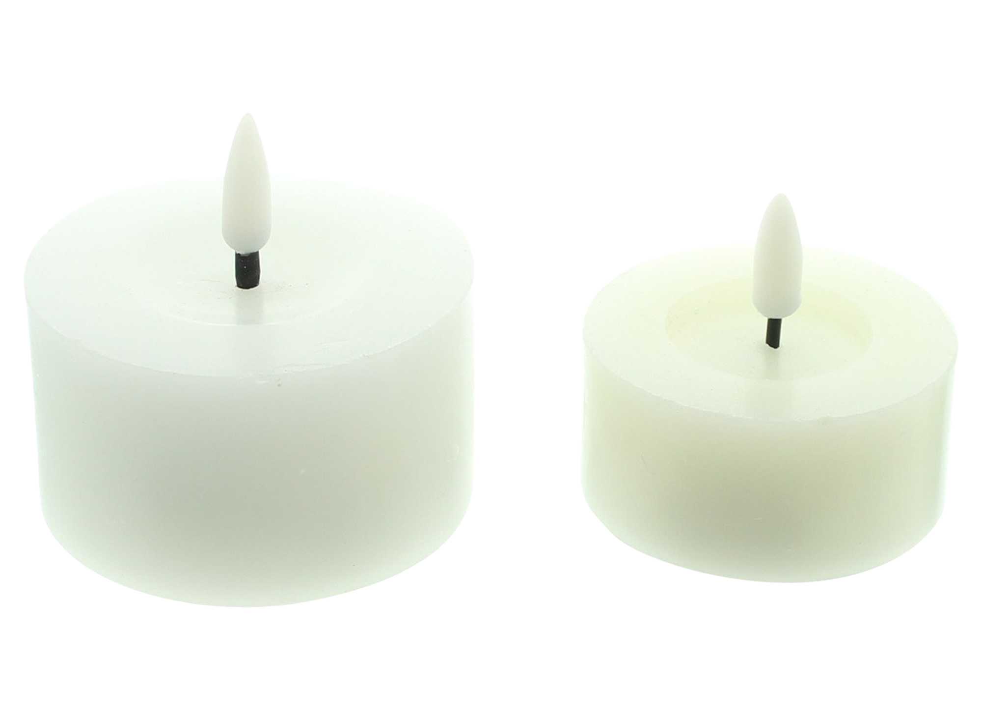 Acheter Lot de 2 bougies LED "White"  dans la boutique en ligne de Frank Flechtwaren