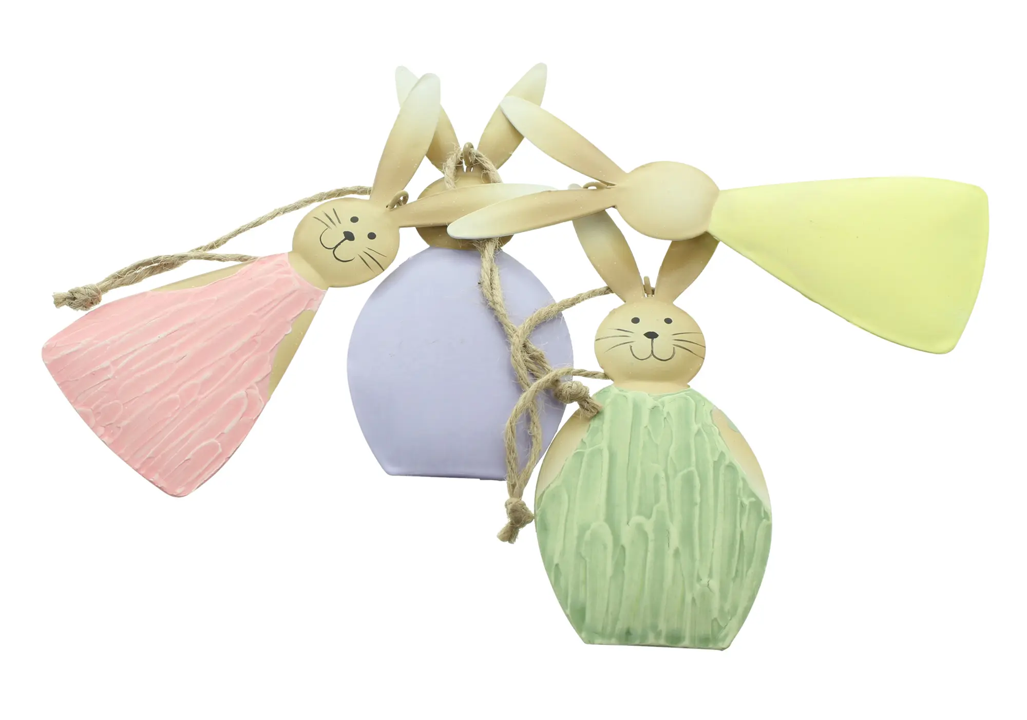 Acheter Lot de 4 suspensions "fêtes de pâques colorée"  dans la boutique en ligne de Frank Flechtwaren pour Décorations à suspendre