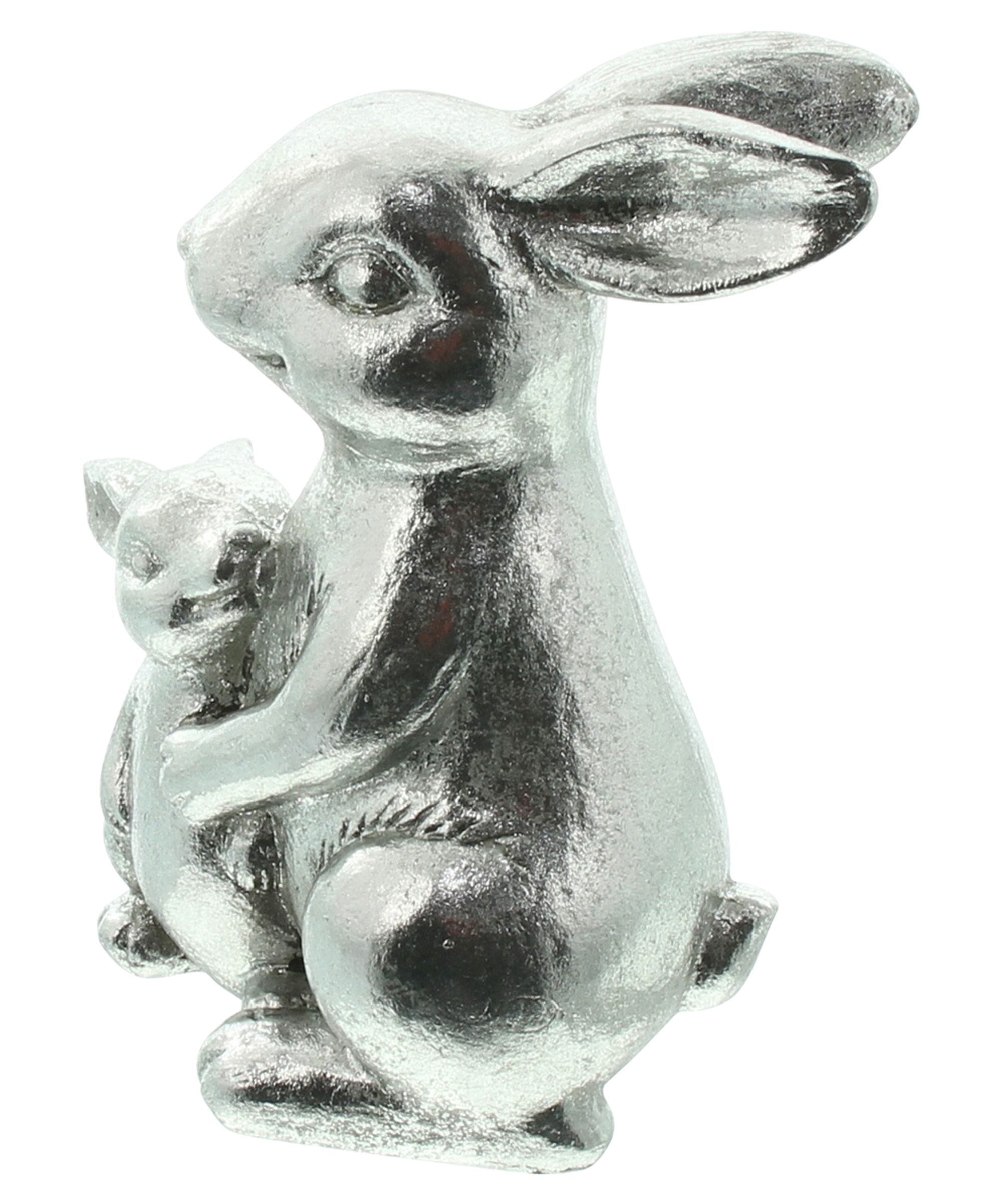 Acheter Figurine "maman lapin avec petit"  dans la boutique en ligne de Frank Flechtwaren pour Pâques