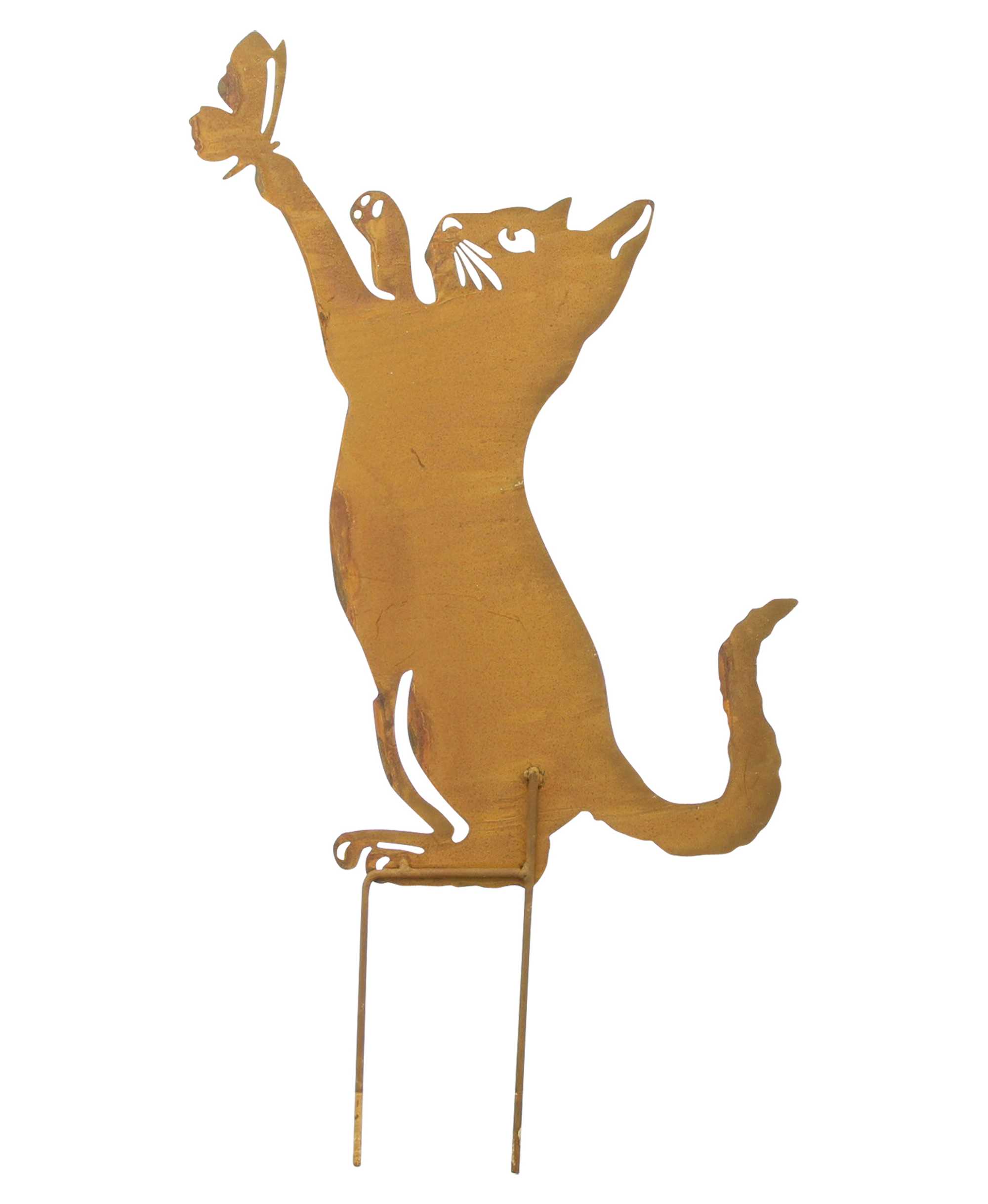 Acheter Pic de jardin "chat avec papillon"  dans la boutique en ligne de Frank Flechtwaren pour Pâques