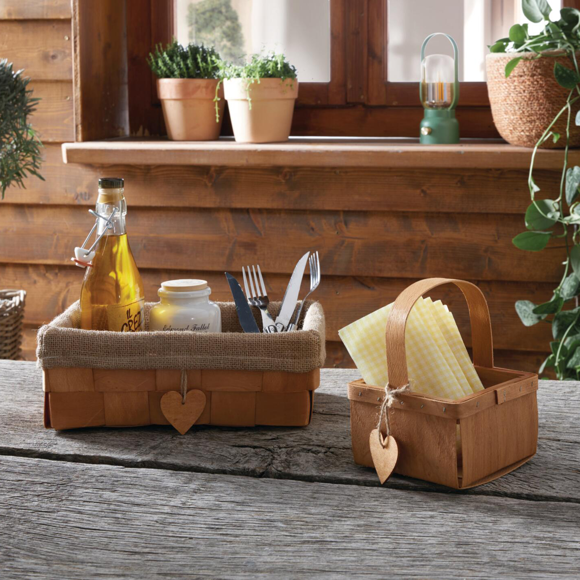 Acheter Panier à anses "petit coeur", PM  dans la boutique en ligne de Frank Flechtwaren pour Corbeilles en osier