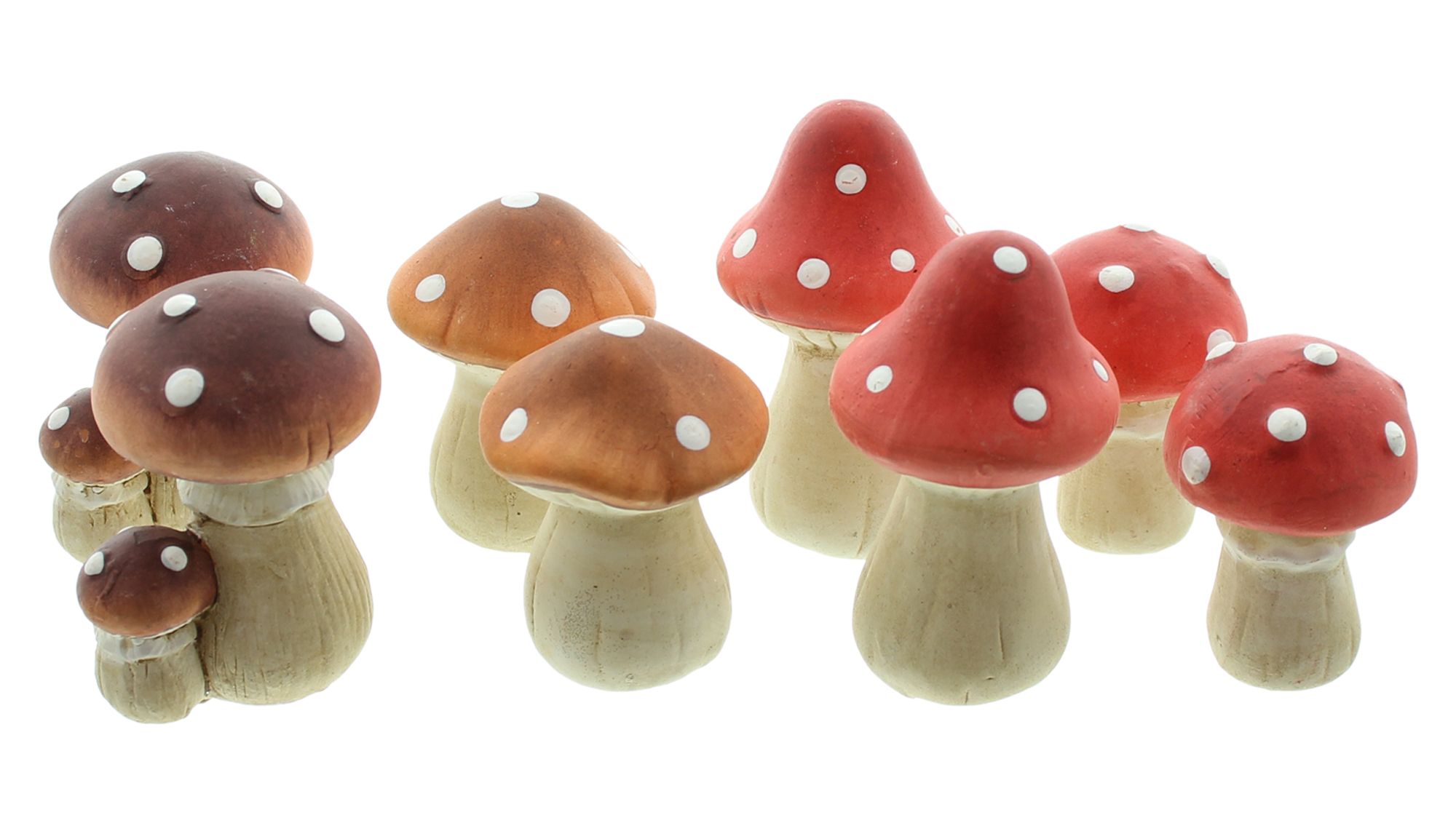 Acheter Lot de 8 champignons "petit"  dans la boutique en ligne de Frank Flechtwaren pour Automne