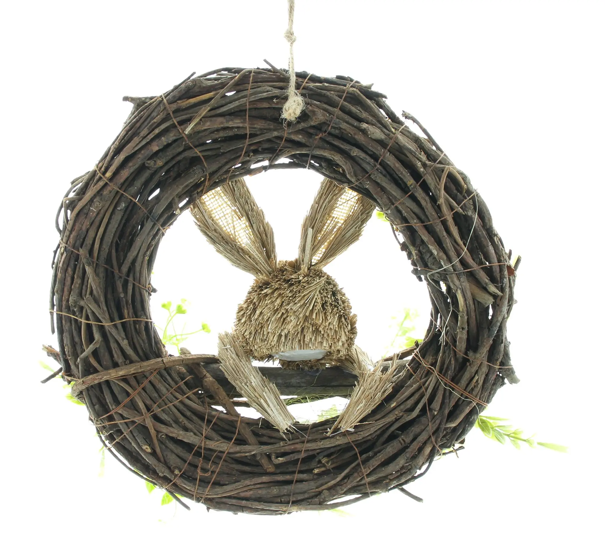 Acheter Couronne de Pâques "petit lapin"  dans la boutique en ligne de Frank Flechtwaren pour Décoration de jardin