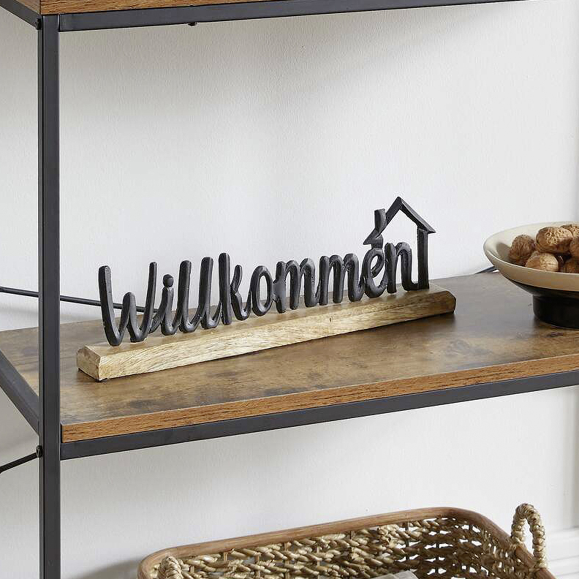 Acheter Lettrage "Willkommen"  dans la boutique en ligne de Frank Flechtwaren