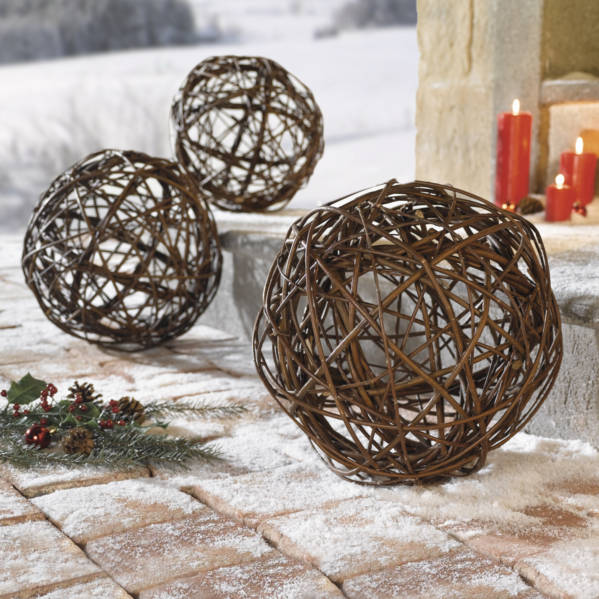 Acheter Boule de décoration  dans la boutique en ligne de Frank Flechtwaren pour Noël