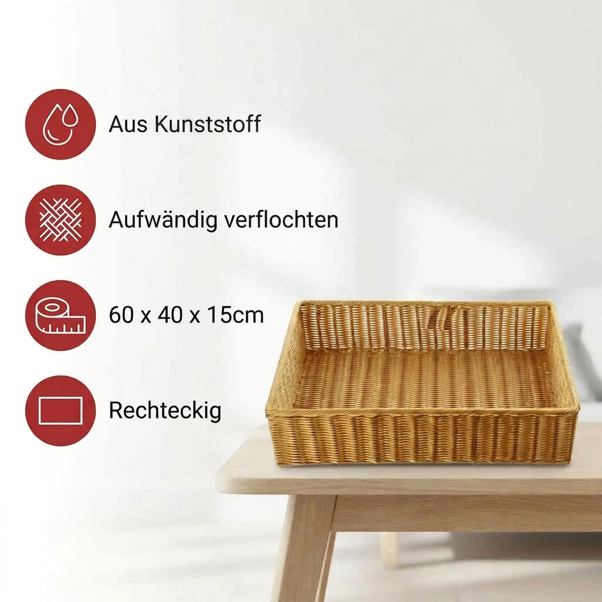 Acheter Panier d'étalage "poly"  dans la boutique en ligne de Frank Flechtwaren pour Décorations magasin