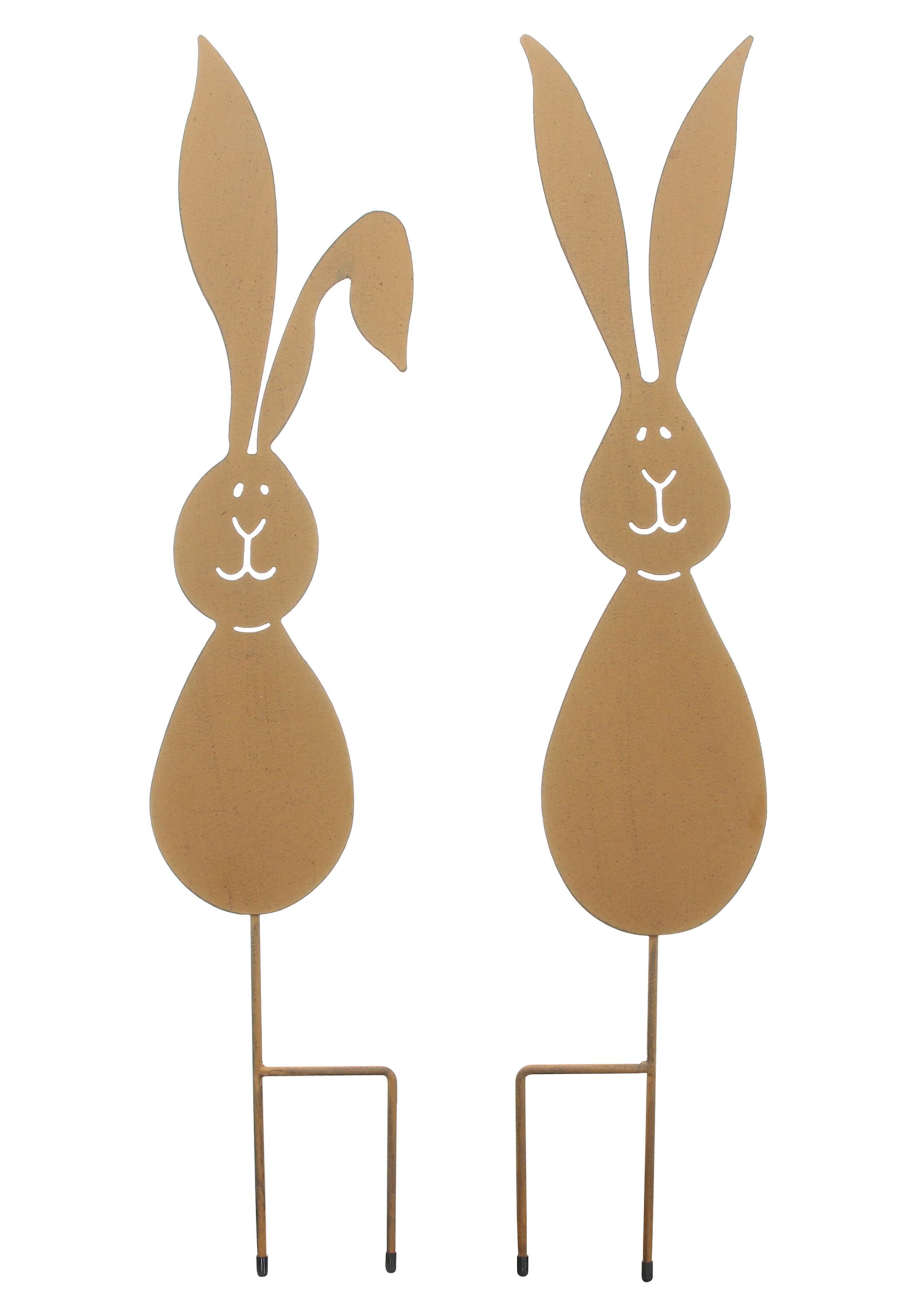 Acheter Lot de 2 pics de jardin "lapin"  dans la boutique en ligne de Frank Flechtwaren pour Confettis de table et piques
