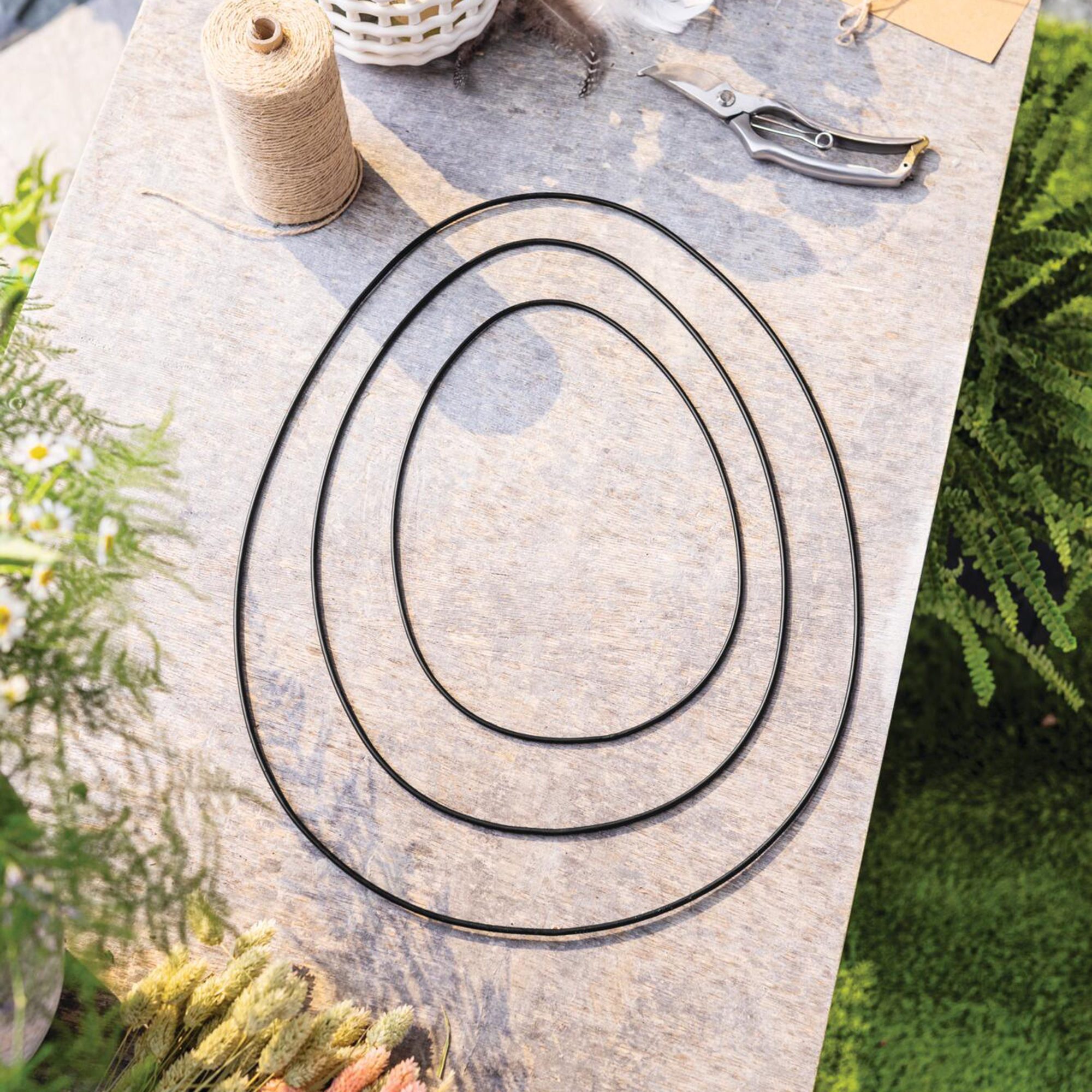 Acheter Lot de 3 anneaux décoratifx "oeufs"  dans la boutique en ligne de Frank Flechtwaren