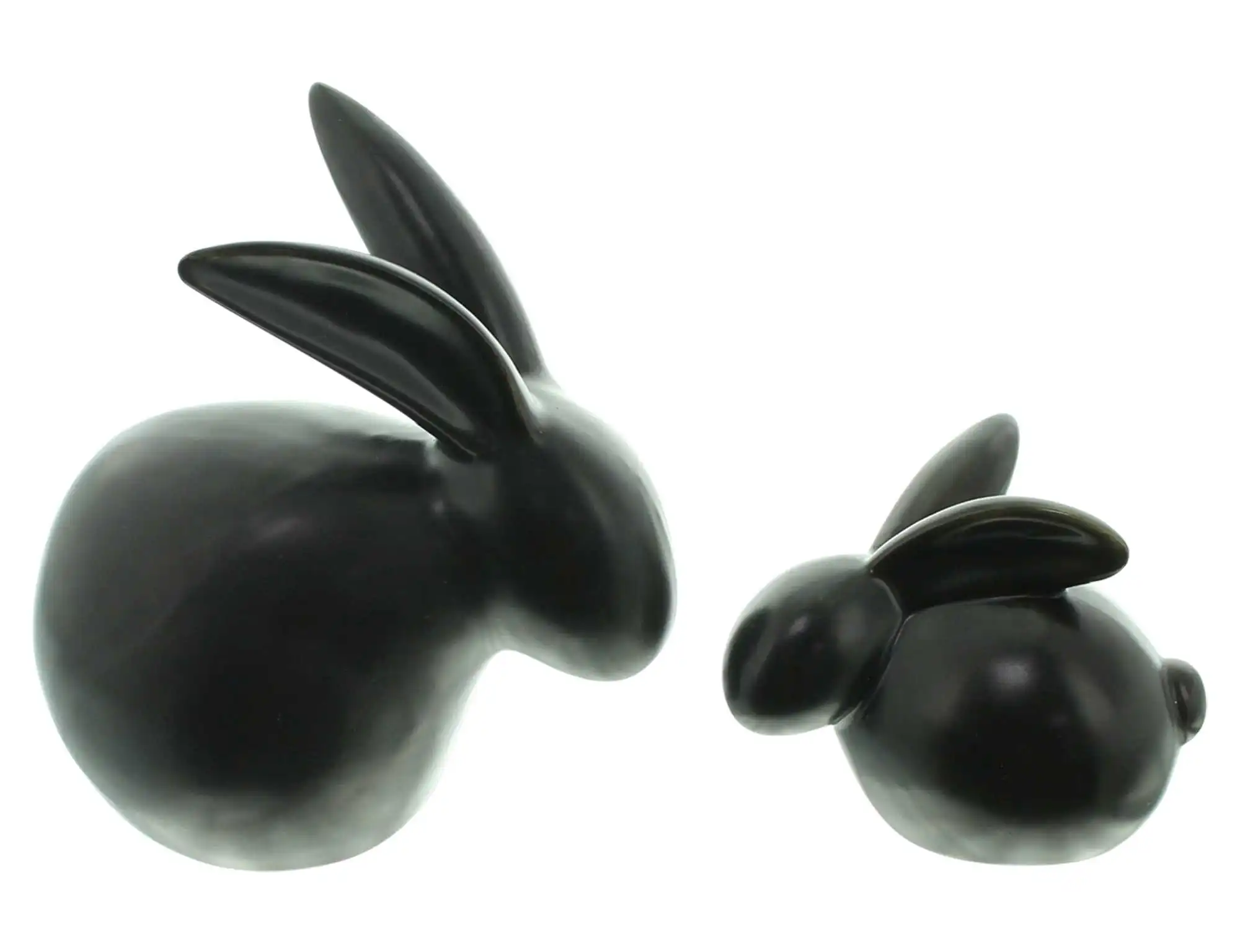 Acheter Lot de 2 lapins "Black"  dans la boutique en ligne de Frank Flechtwaren pour Pâques