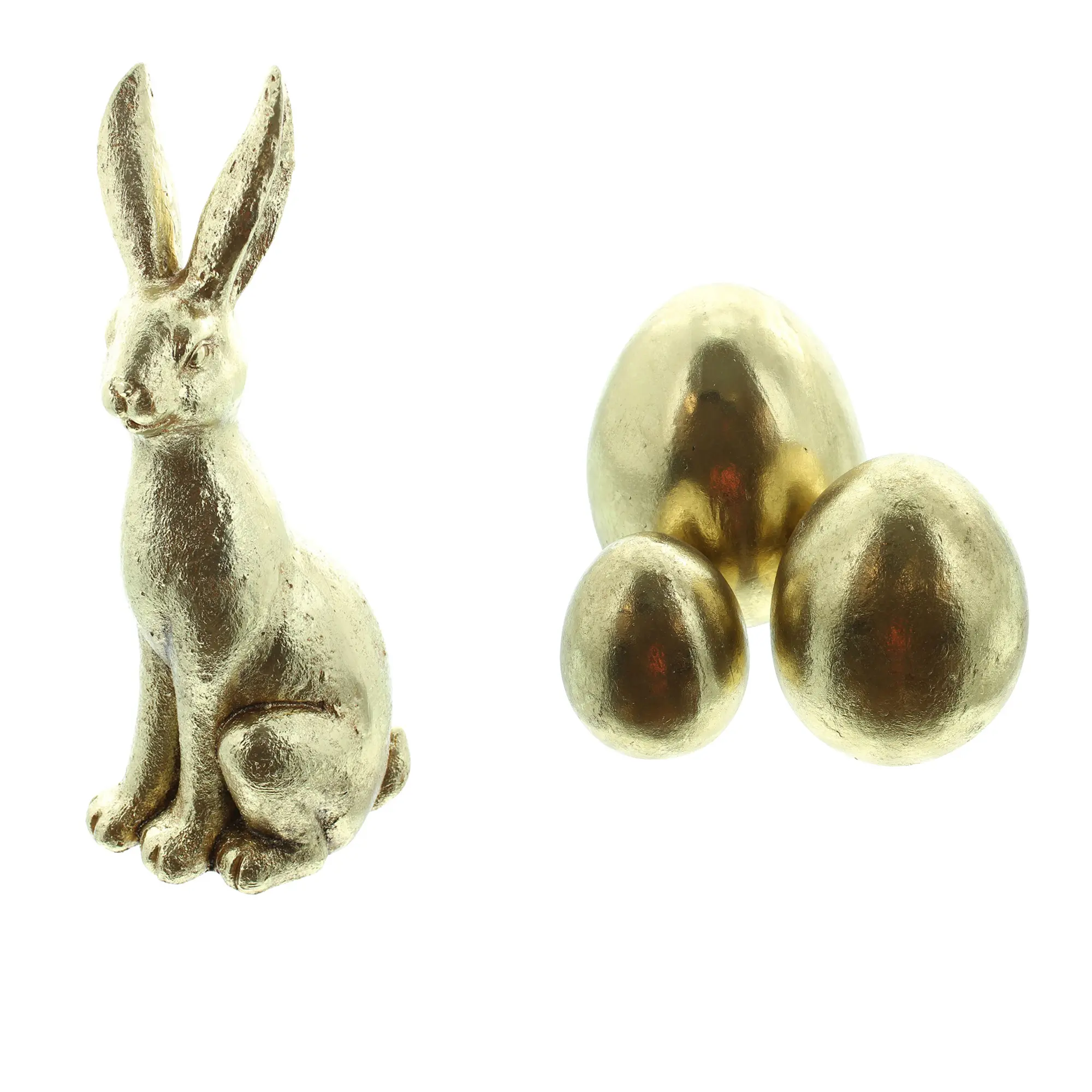 Acheter Set de Pâques "or" 4 pièces  dans la boutique en ligne de Frank Flechtwaren pour Pâques