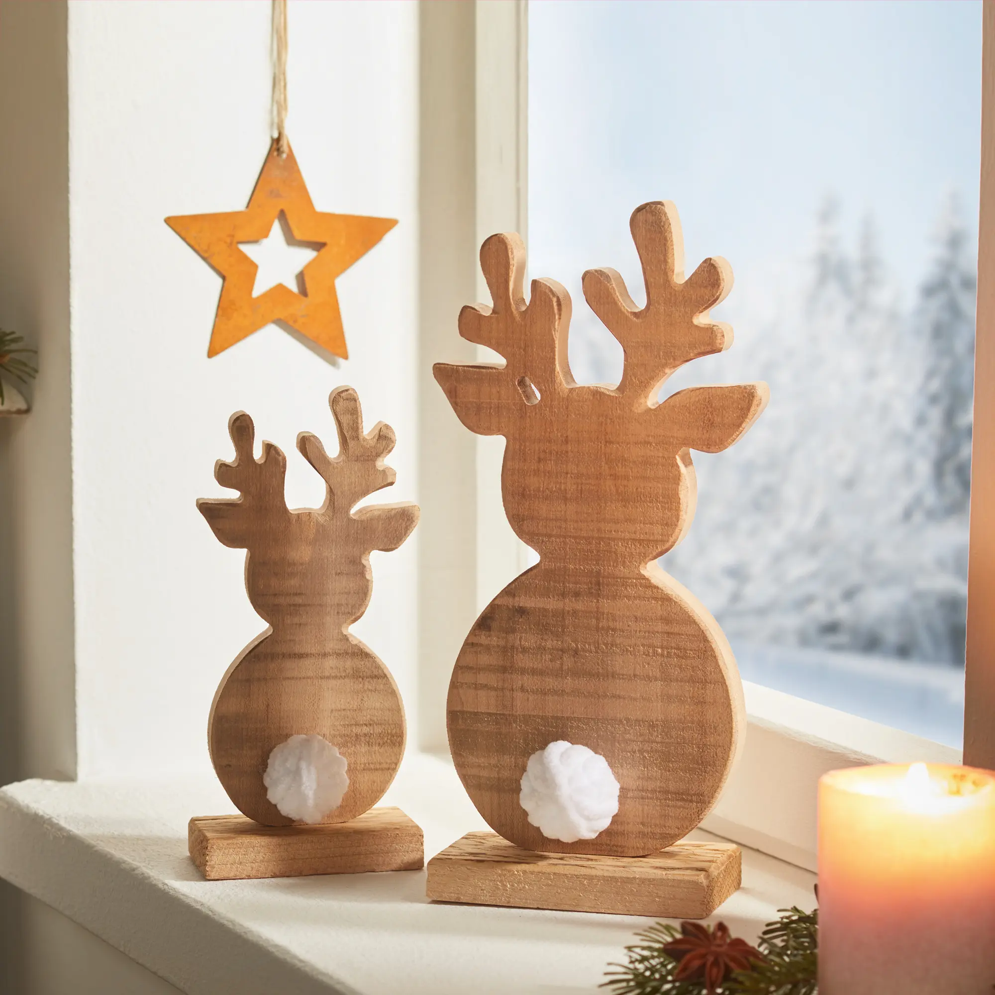 Acheter Lot de 2 figurines "renne"  dans la boutique en ligne de Frank Flechtwaren